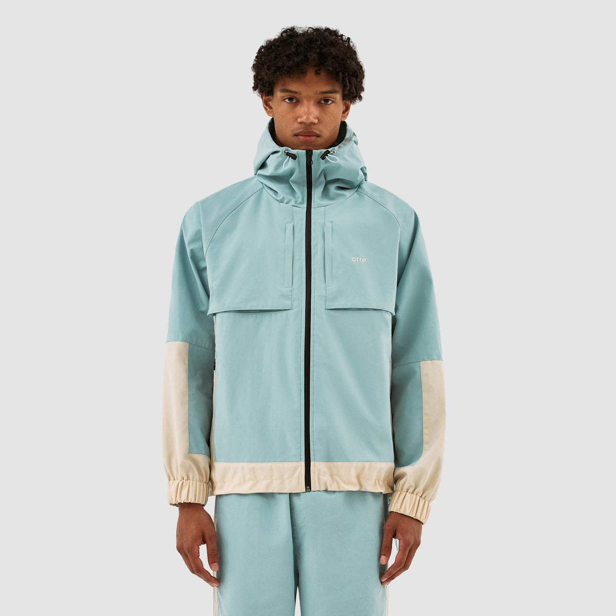 Veste Jeremy - Bleu clair/crème