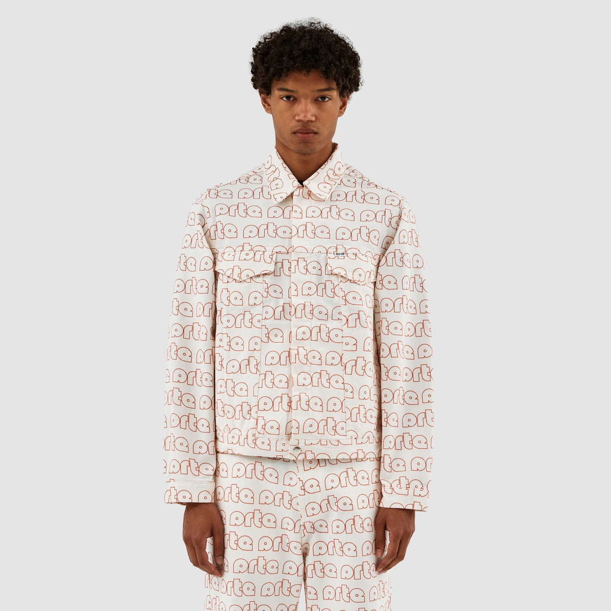 Veste Jackson avec logo Allover - Rouge/Blanc