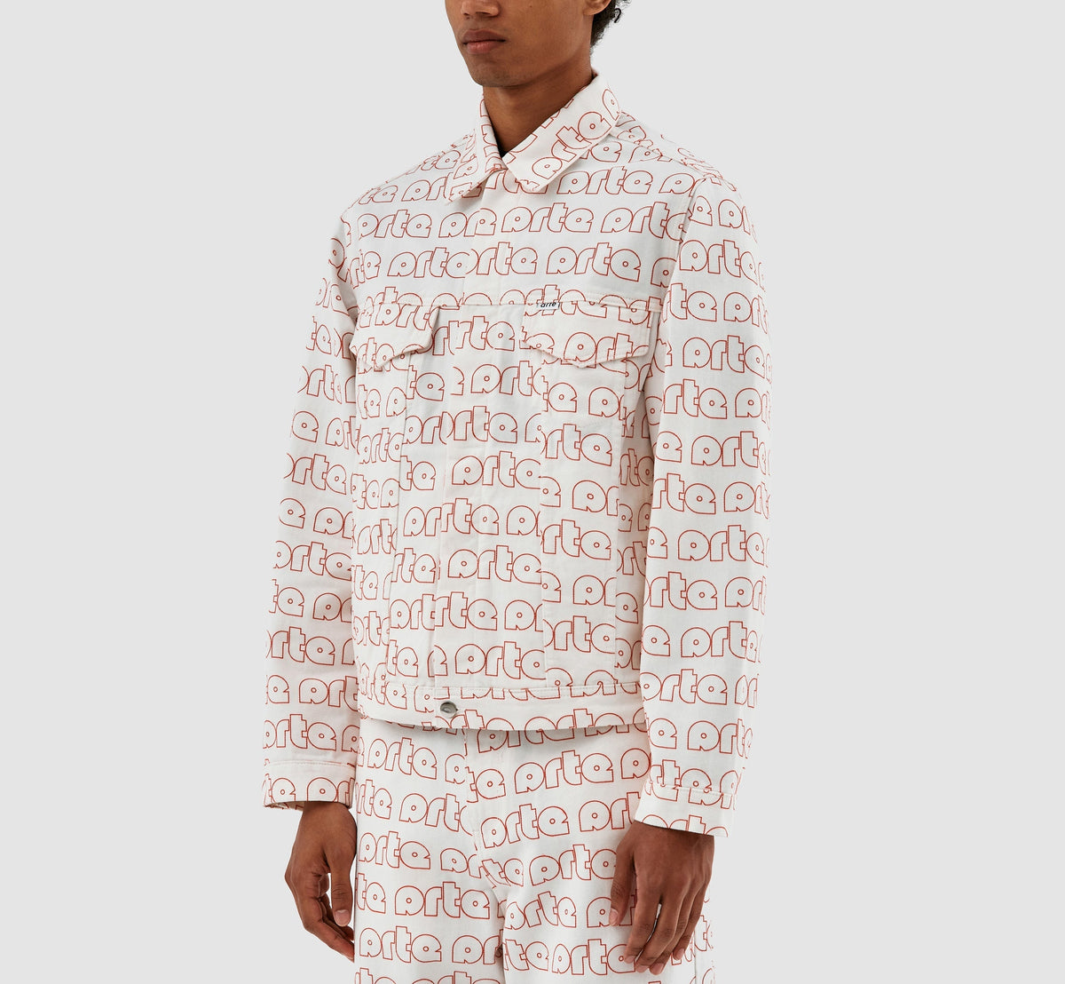 Veste Jackson avec logo Allover - Rouge/Blanc