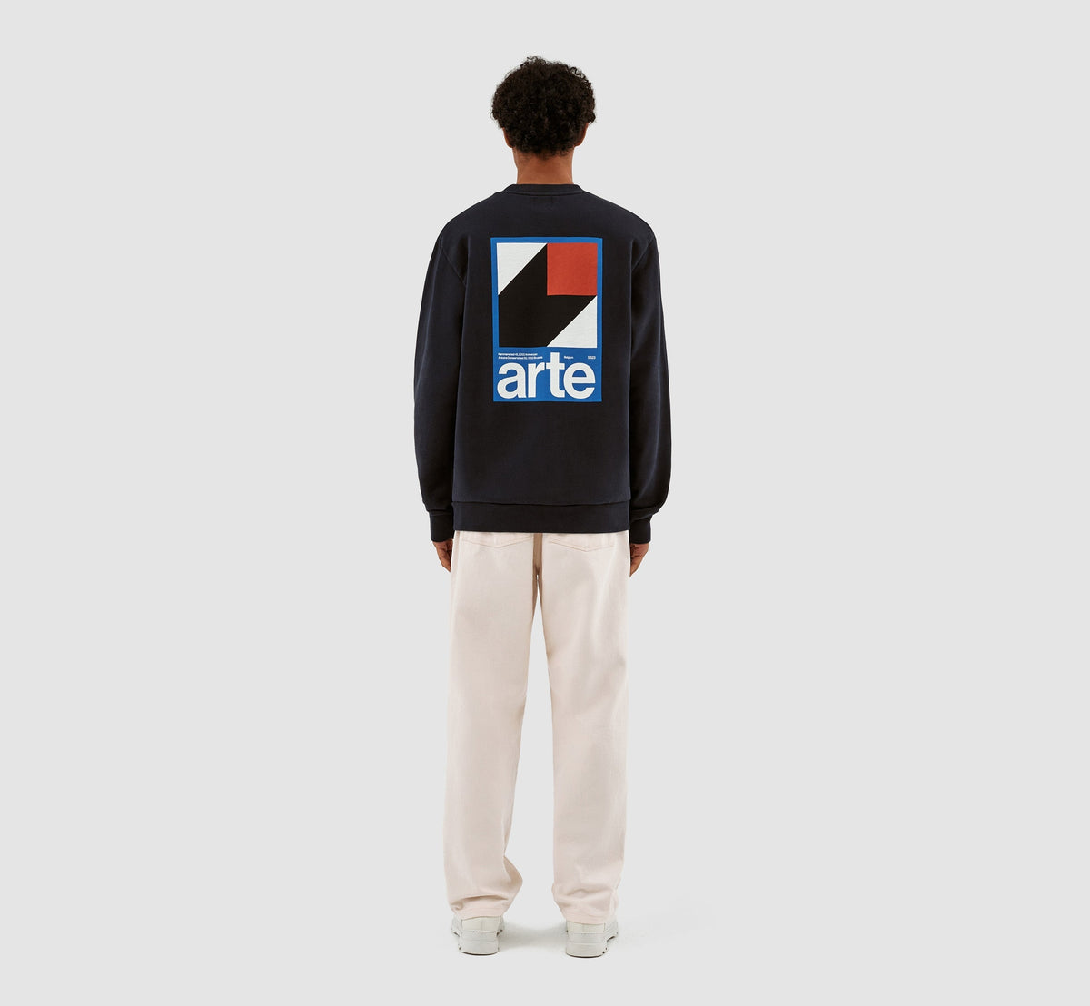 Conrad Back Print Crewneck - Marine