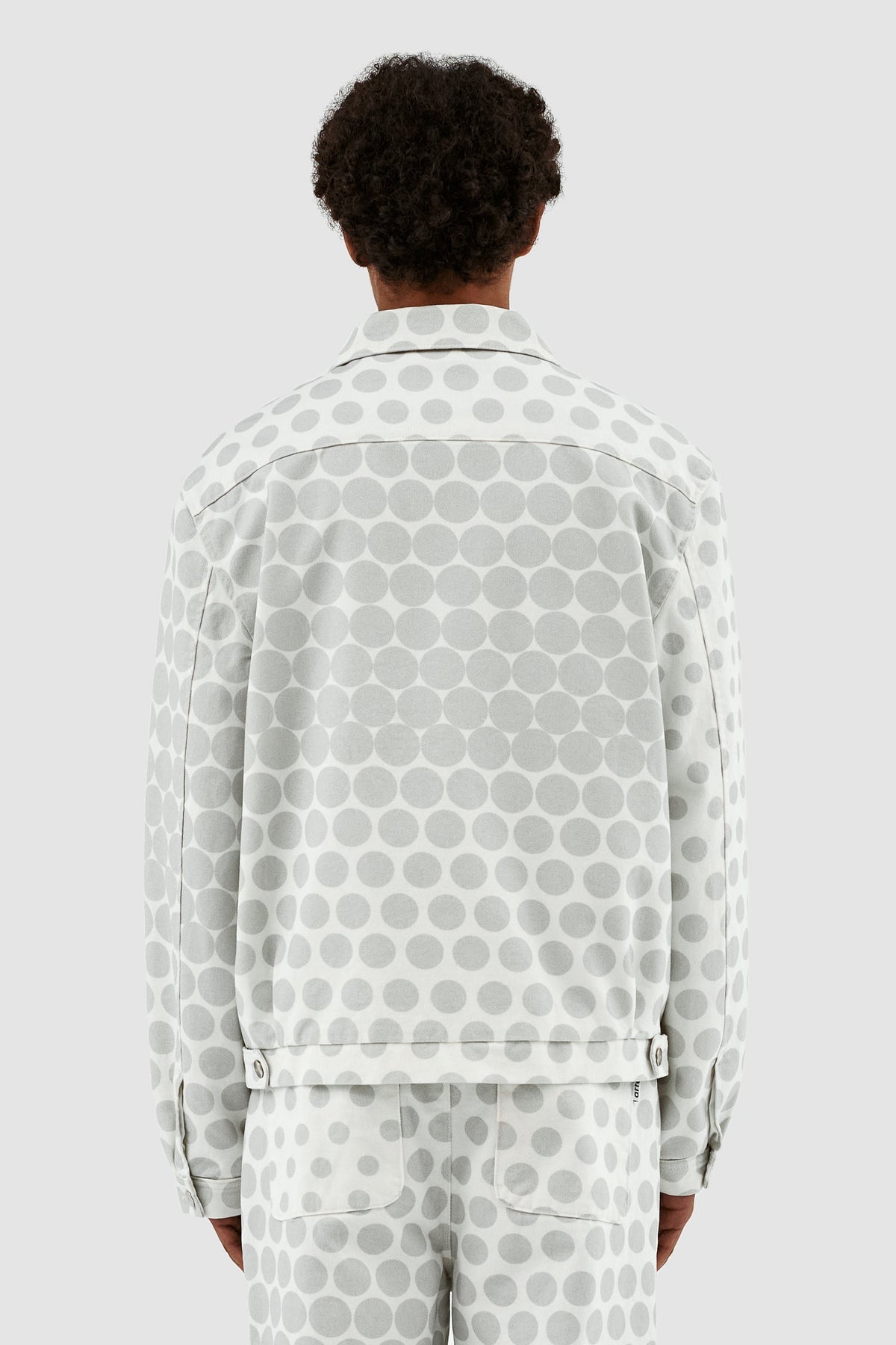 Veste à pois Jackson - Crème/Gris clair