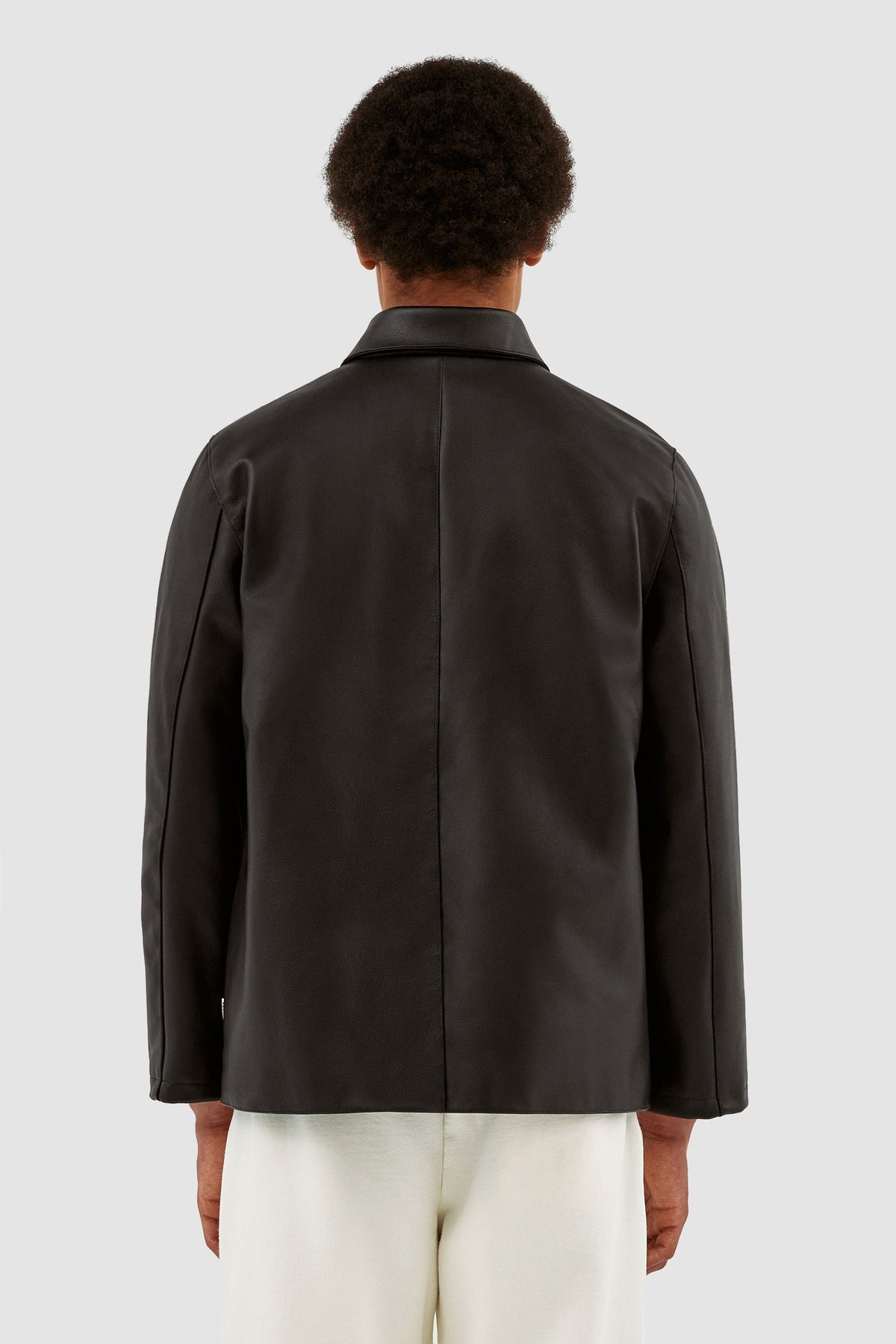 John Leather Jacket - Noir