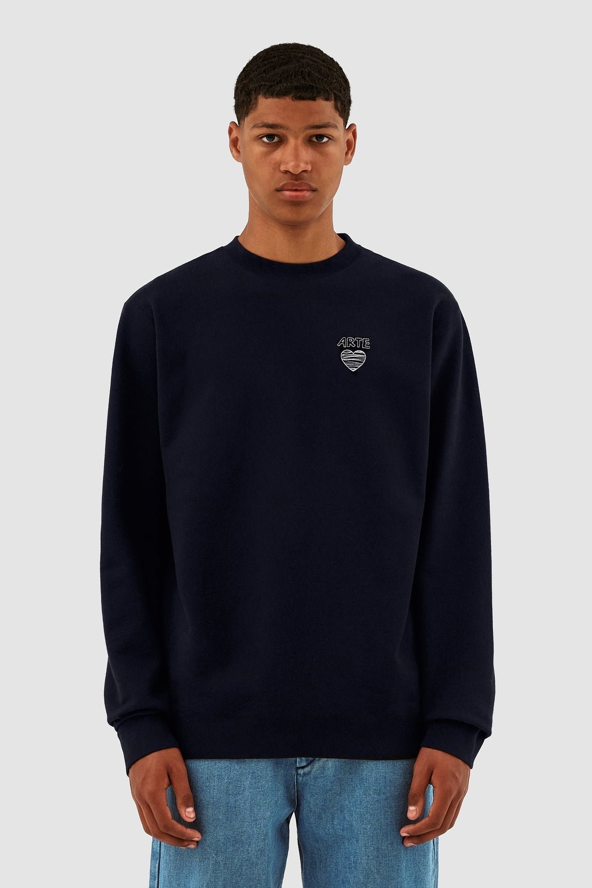 Clarck Scribble Crewneck - Marine