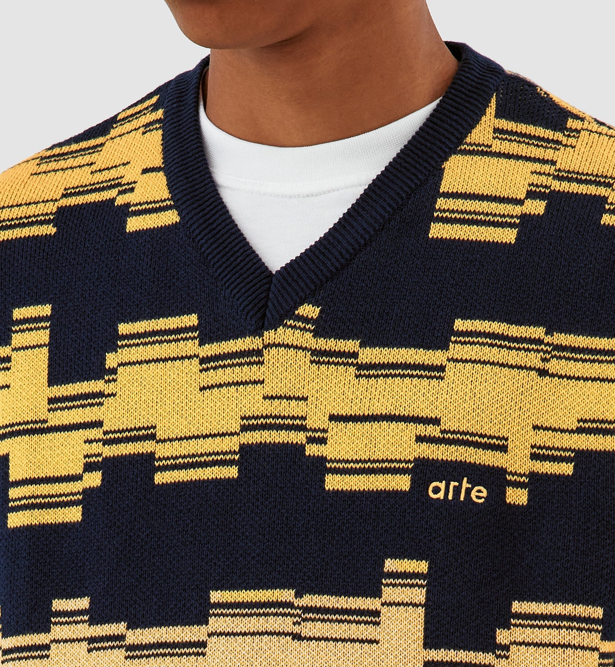 Tricot Karl Tertis - Marine/Jaune