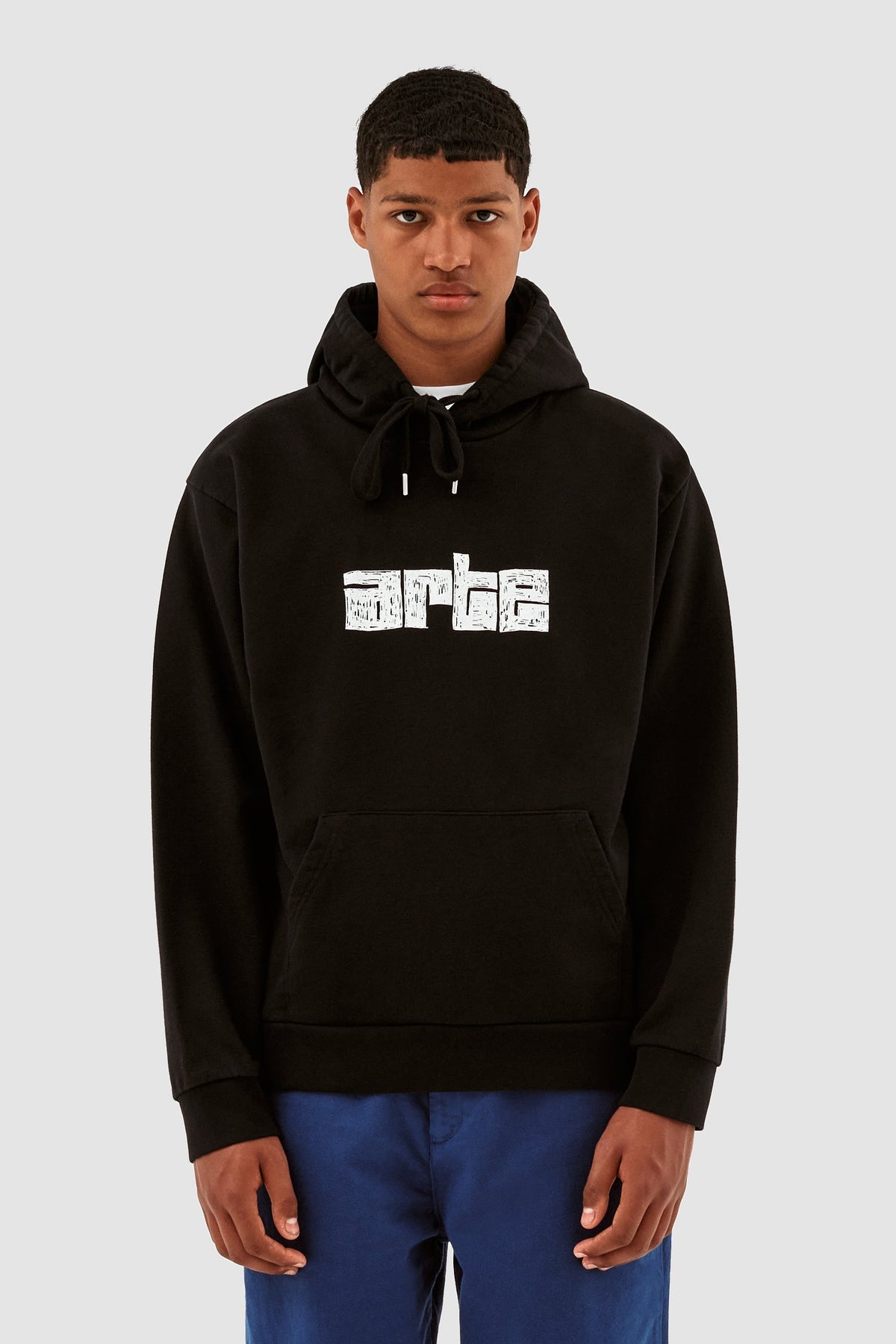 Sweat à capuche Harris Block Logo - Noir