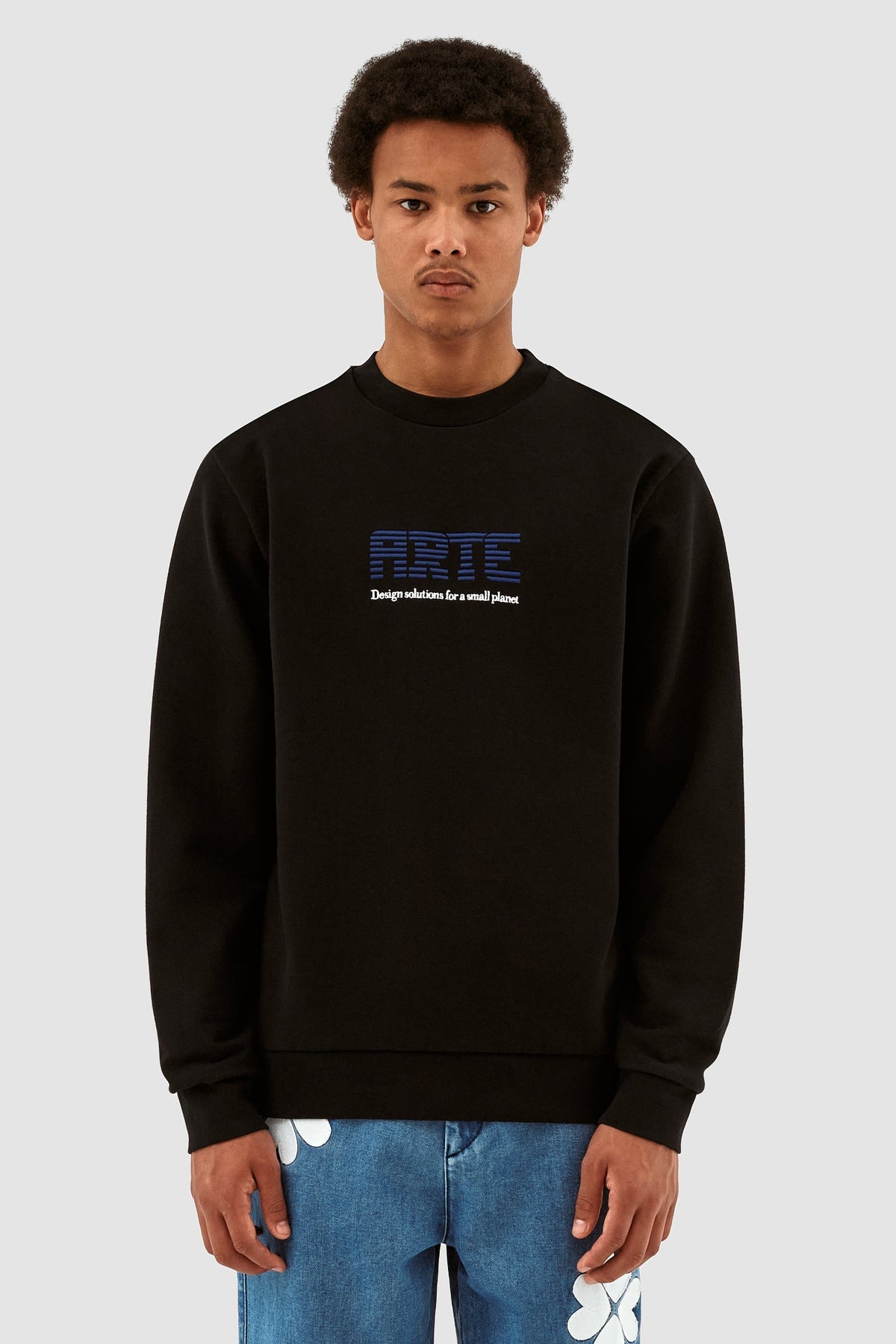 Clarck Block Logo Crewneck - Noir