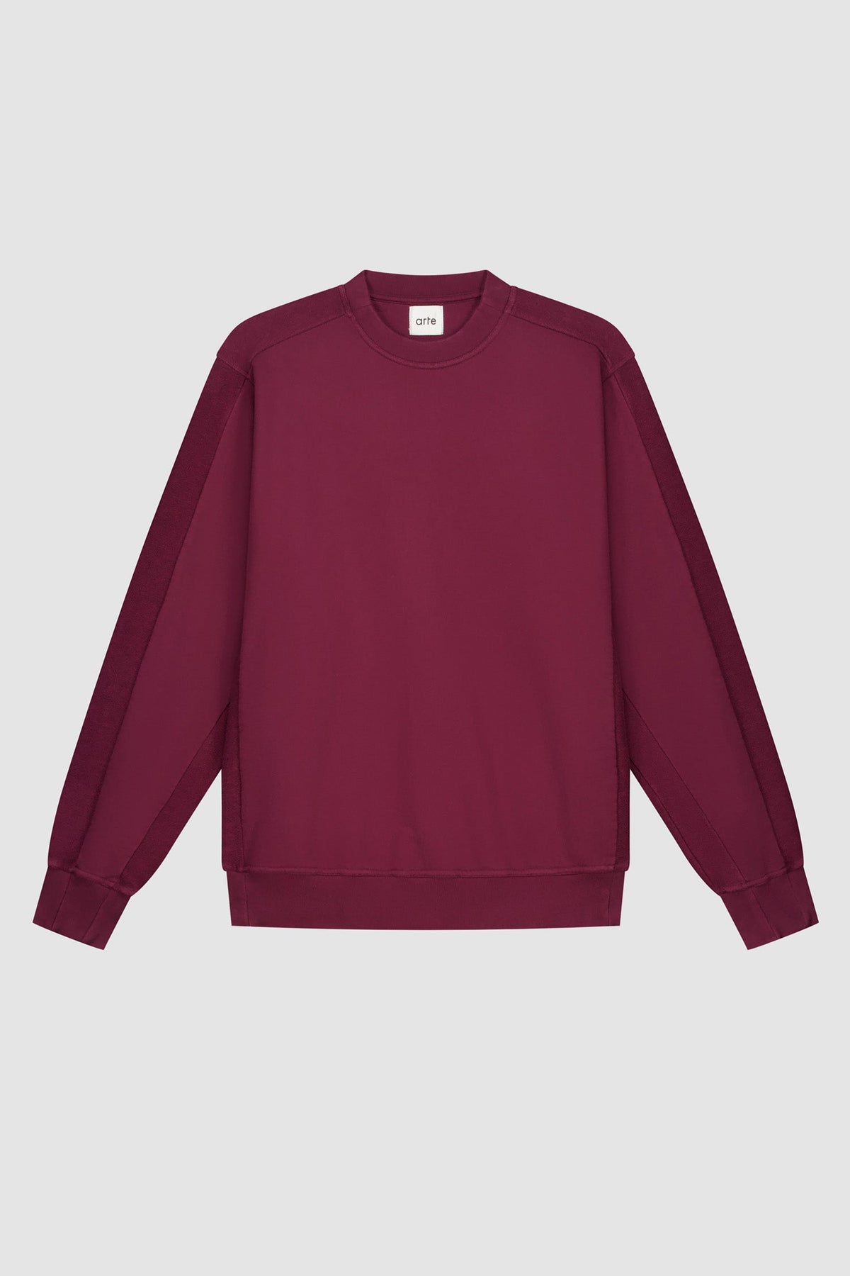 In/Out Crewneck - Bordeaux