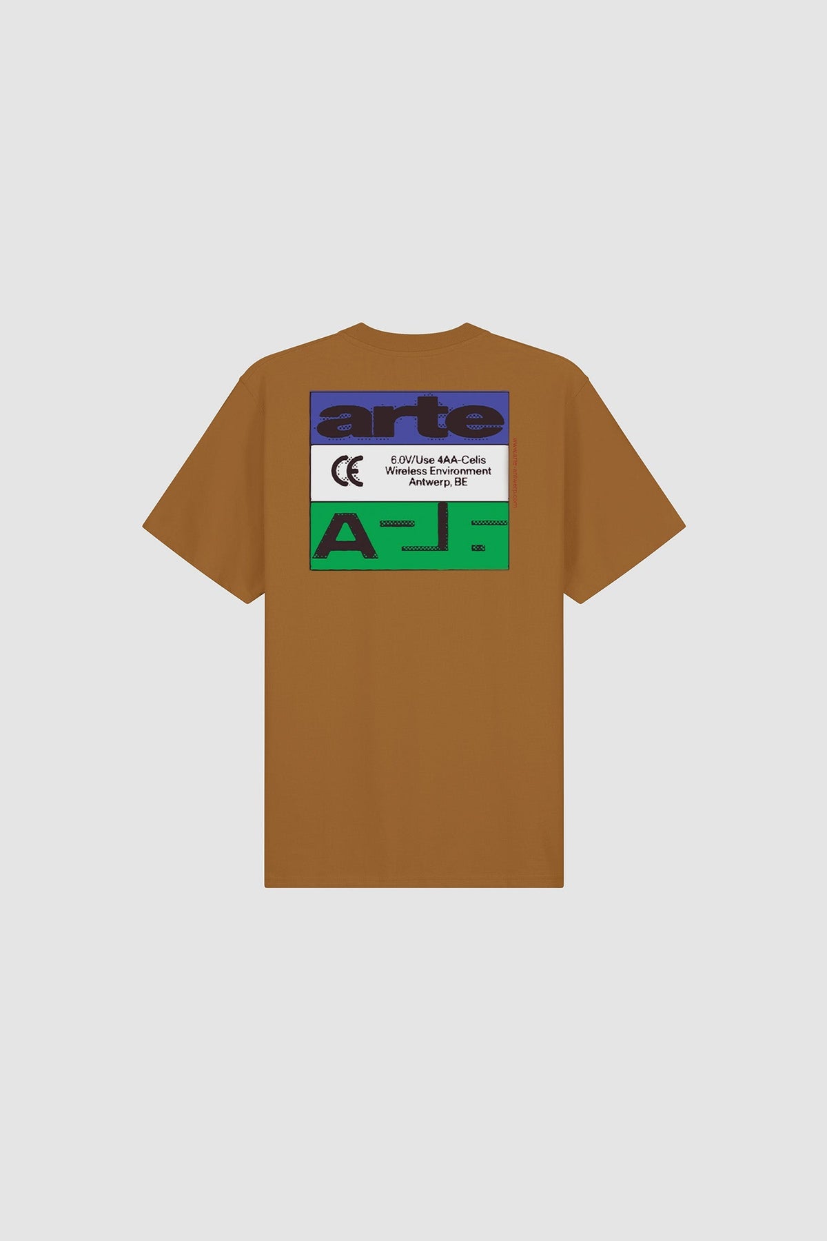 T-shirt « Tricolor Serial » - Marron