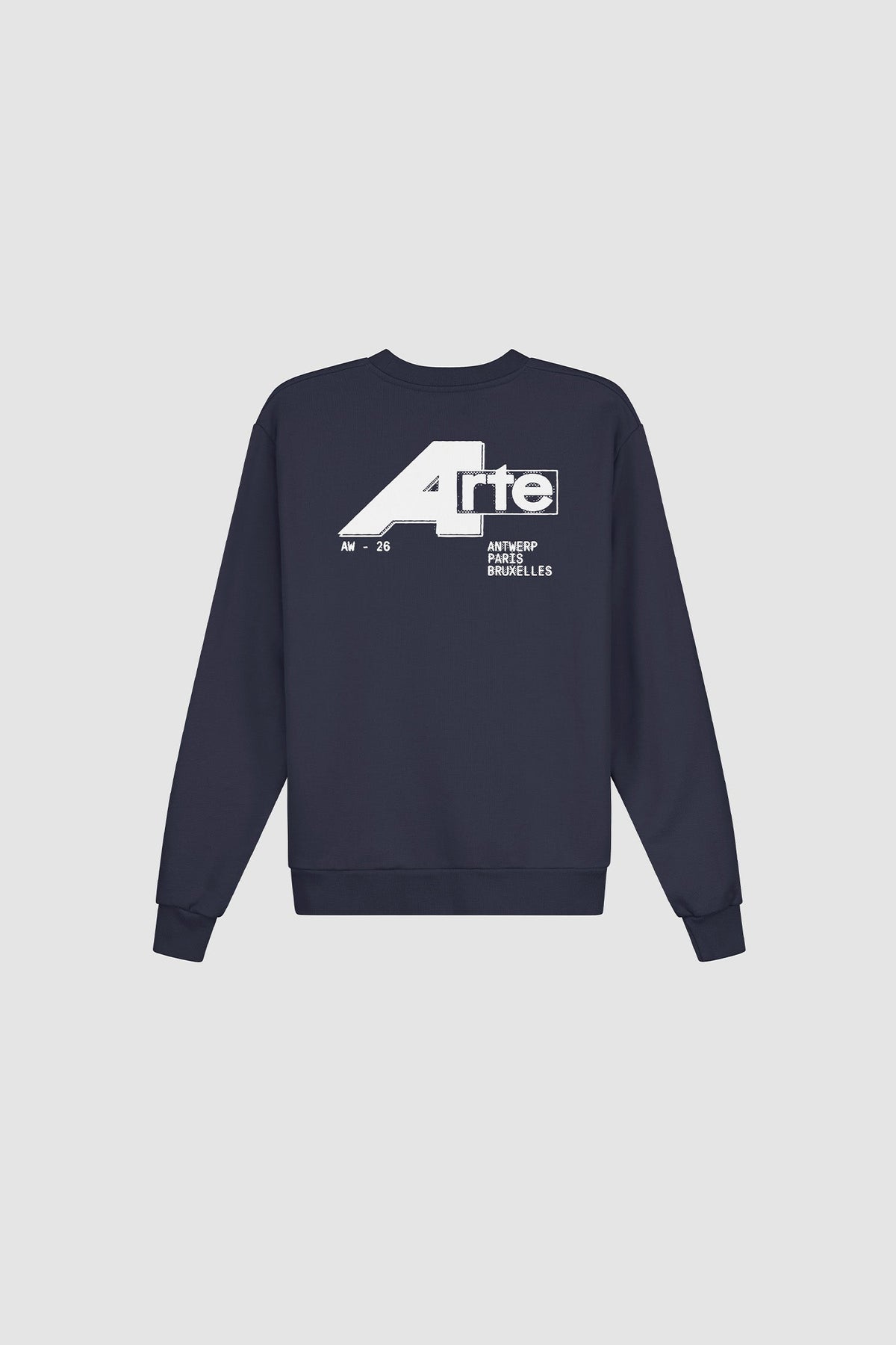 Pull à col rond City - Bleu marine