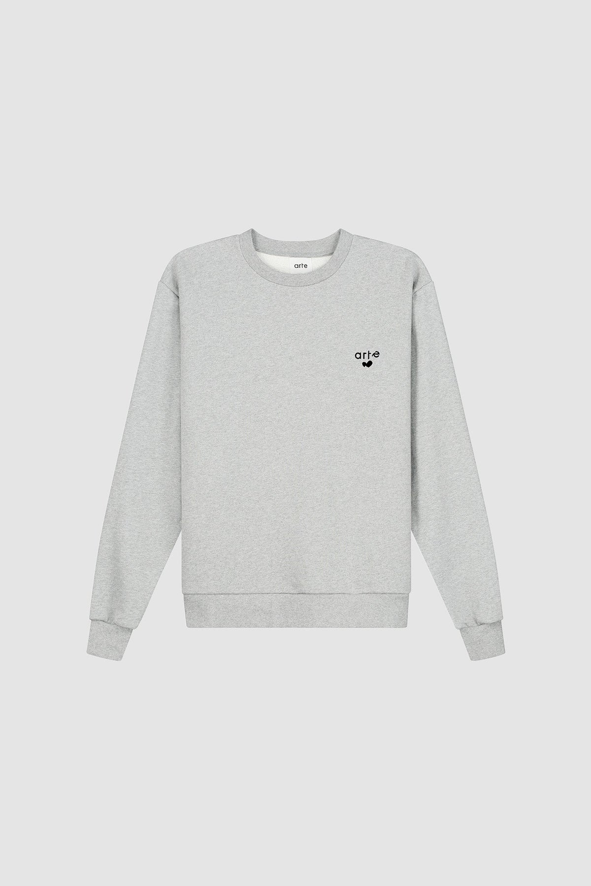 T-shirt à col rond avec logo cœur - Gris