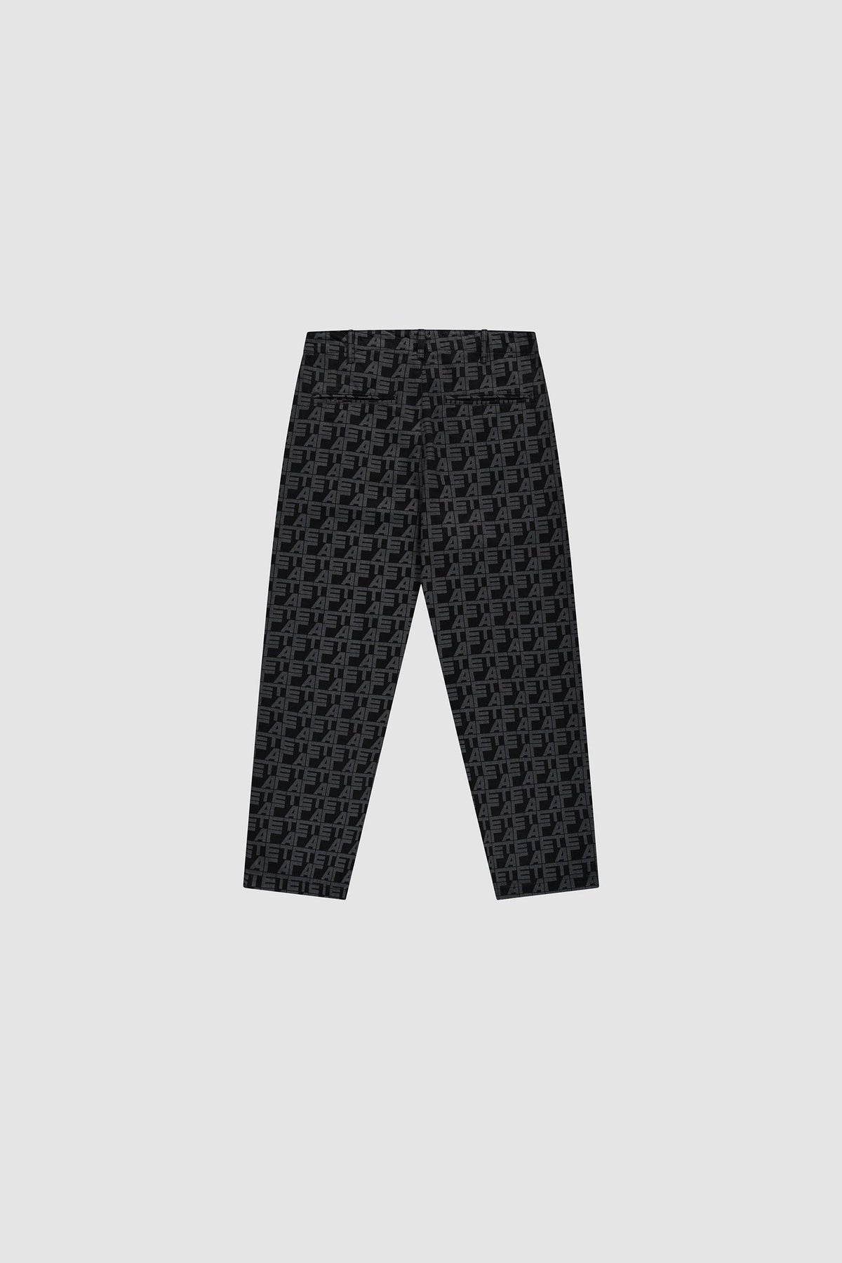 Pantalon à carreaux sur toute la surface - Denim noir