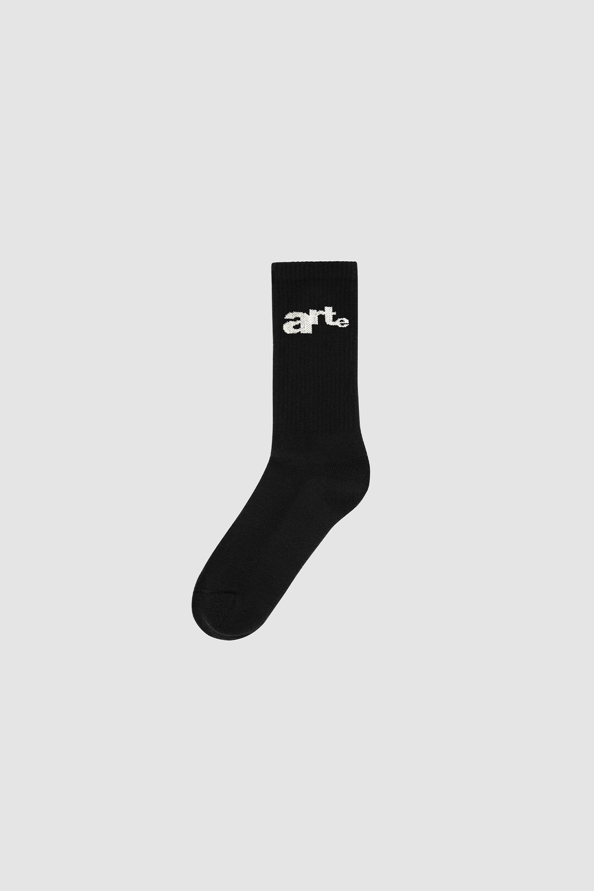 Chaussettes à grand logo - Noir
