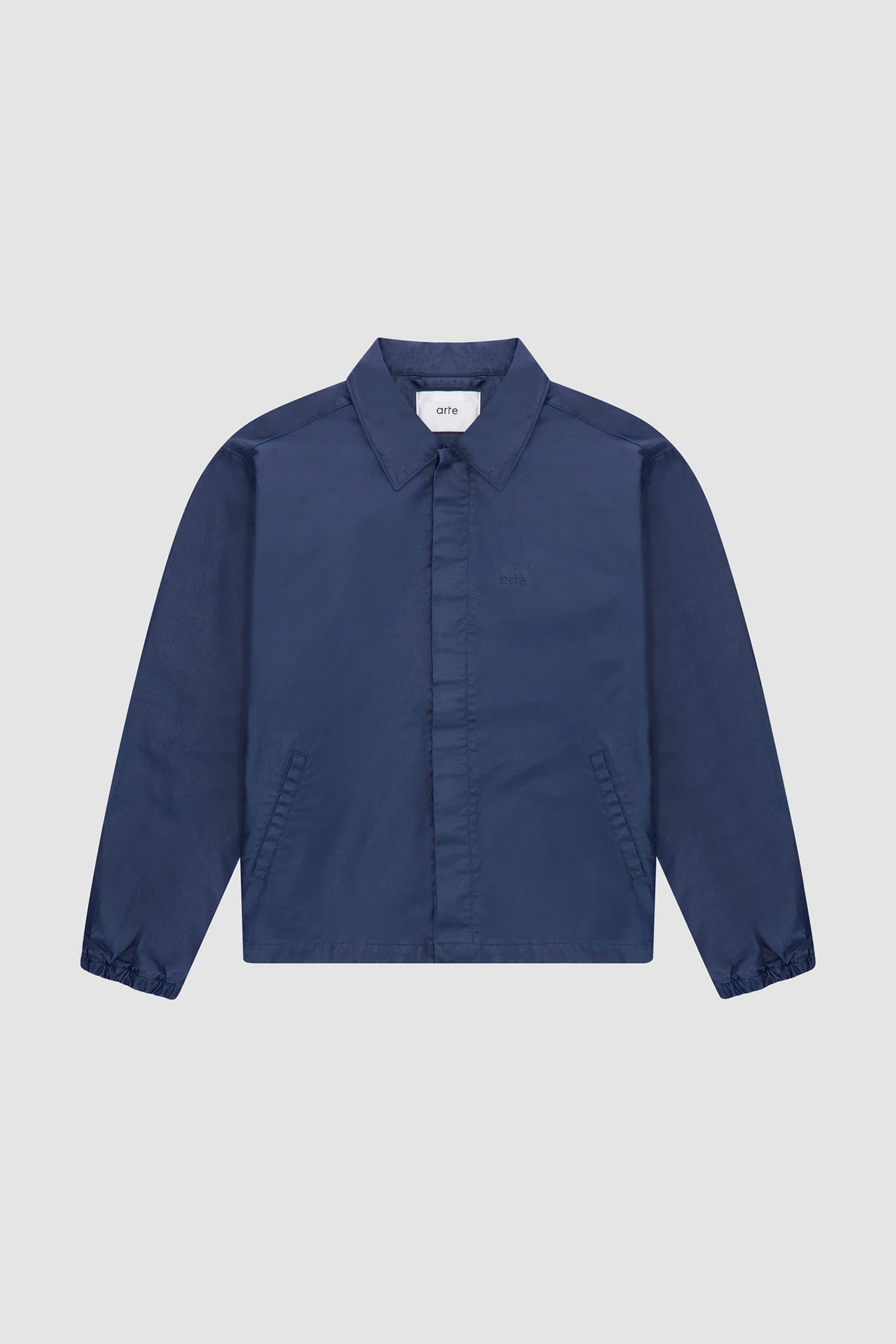 Jules Coach Waxed Denim Jacket - Navy