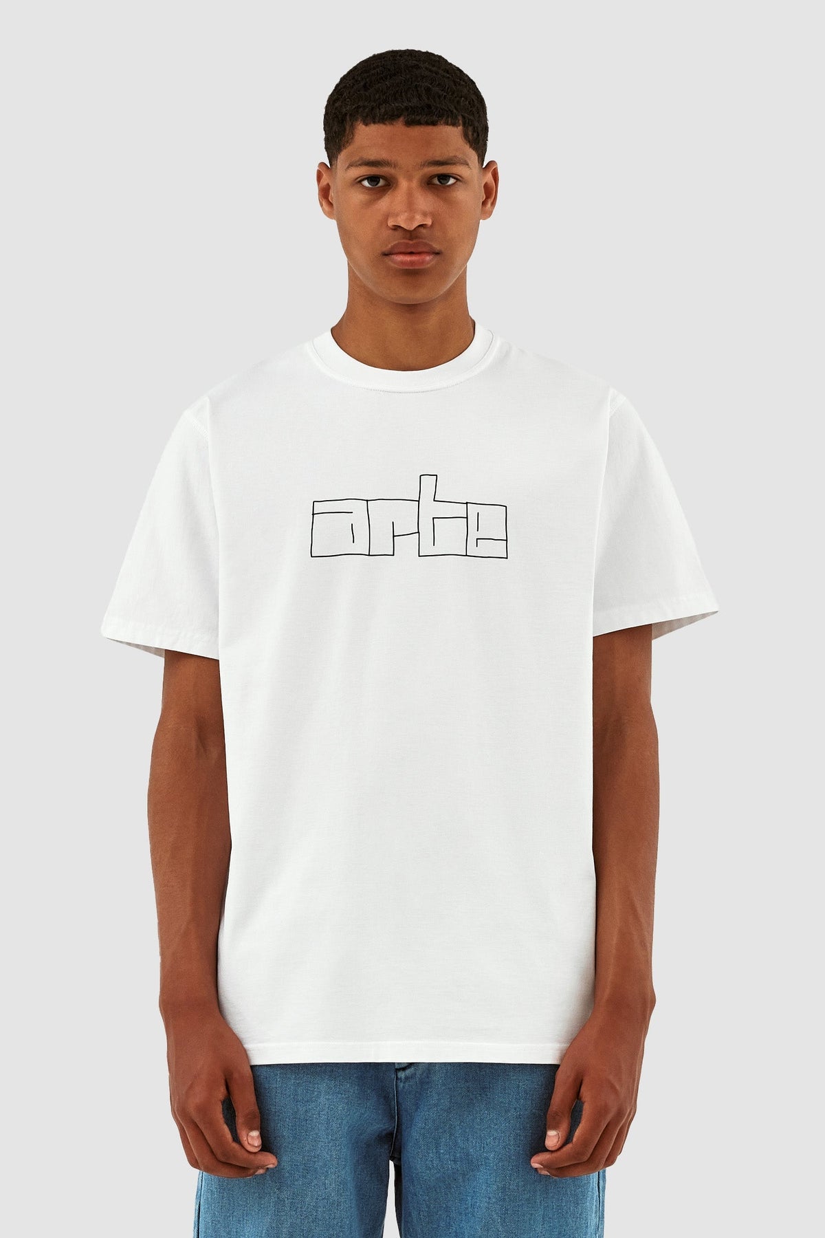 T-shirt avec logo en bloc Turner - Blanc