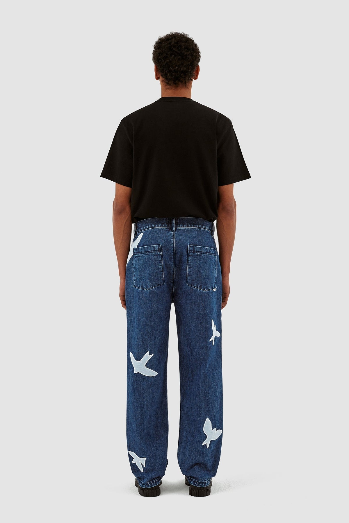 Pantalon Parker Birds - Bleu lavé