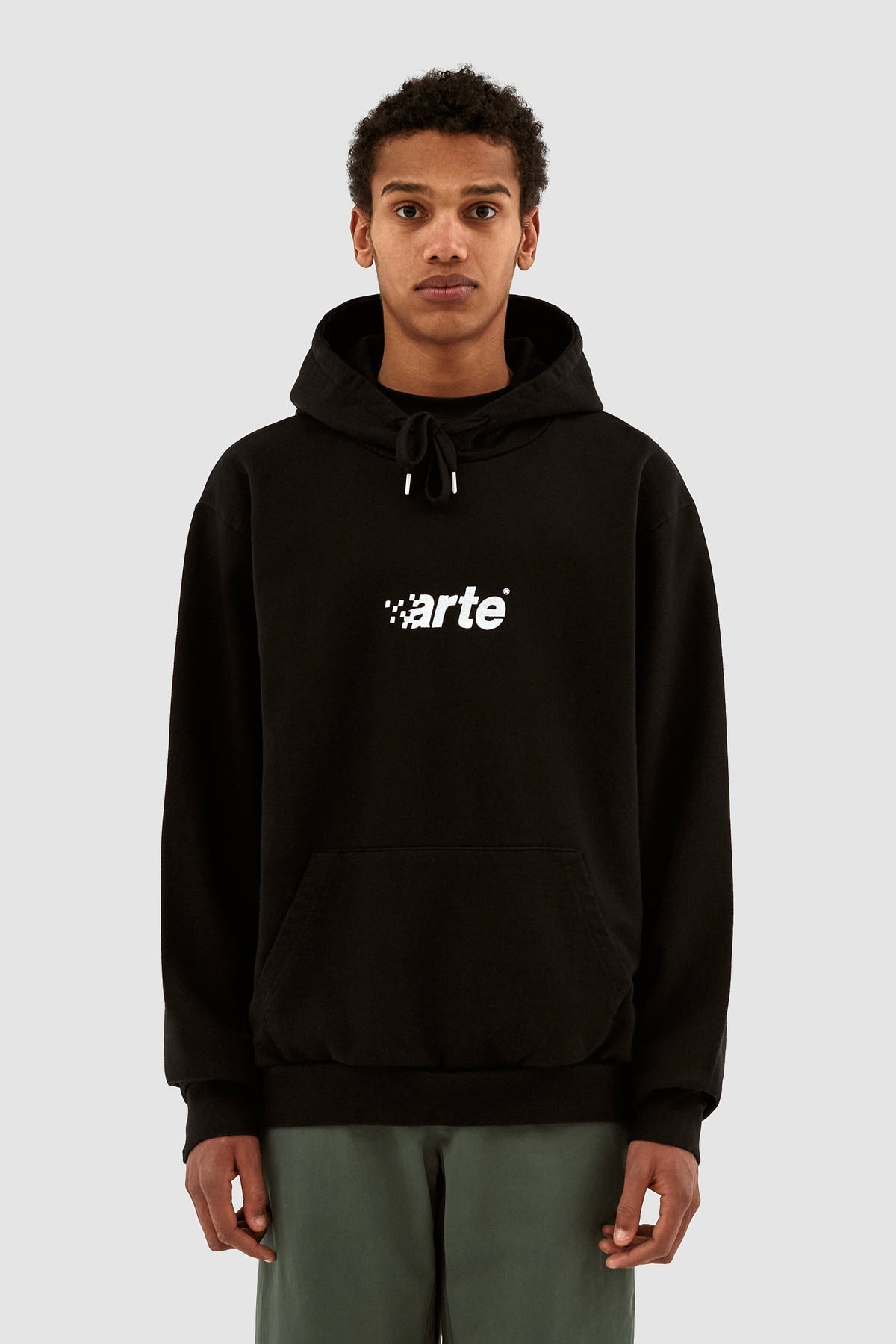 Sweat à capuche Harmon Pixel Logo - Noir
