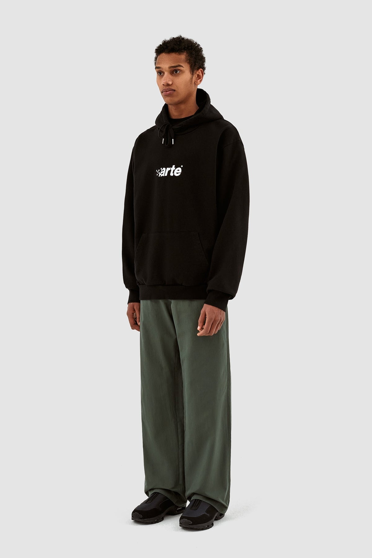 Sweat à capuche Harmon Pixel Logo - Noir