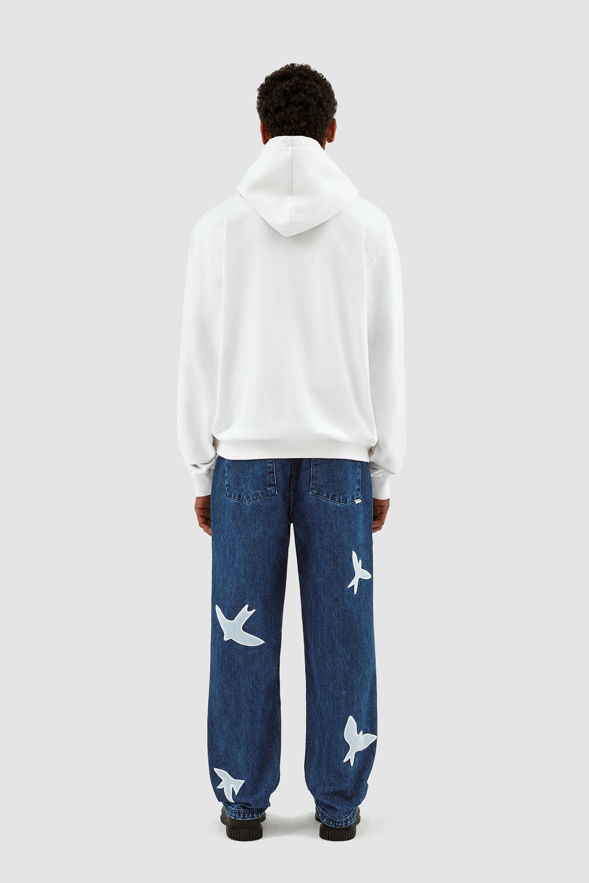 Sweat à capuche Harmon Pixel Logo - Blanc