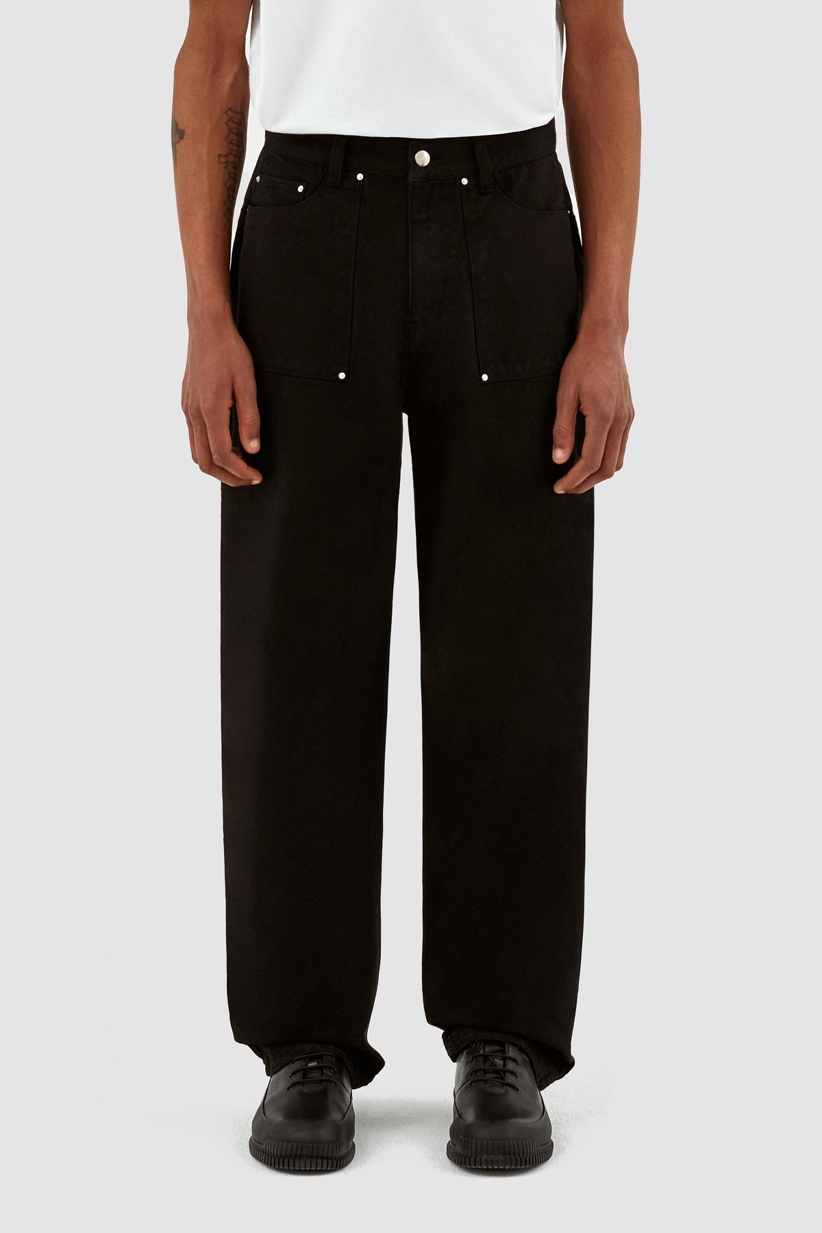 Pantalon Paul en toile - Noir