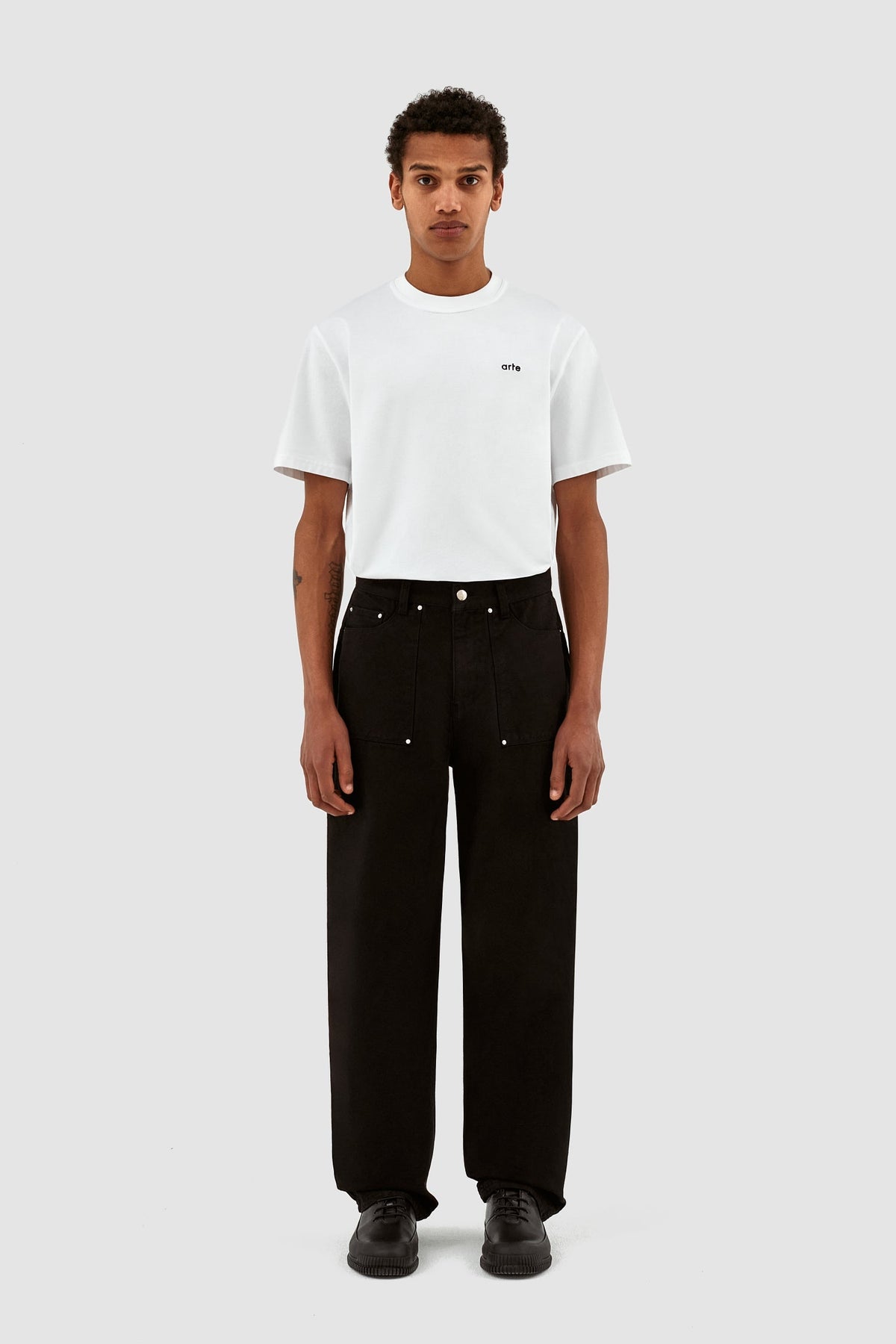 Pantalon Paul en toile - Noir