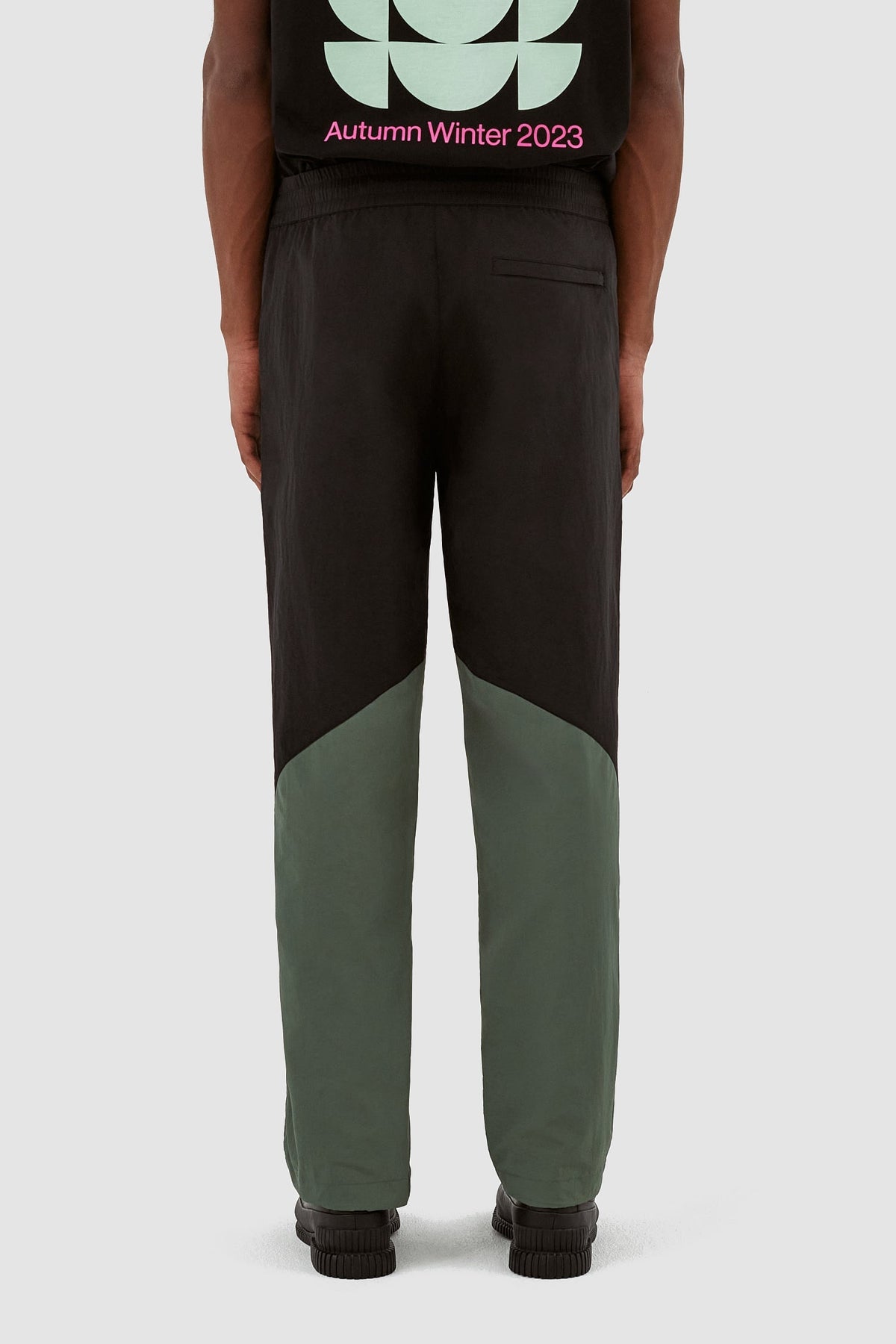 Pantalon contrasté Jake - noir/vert