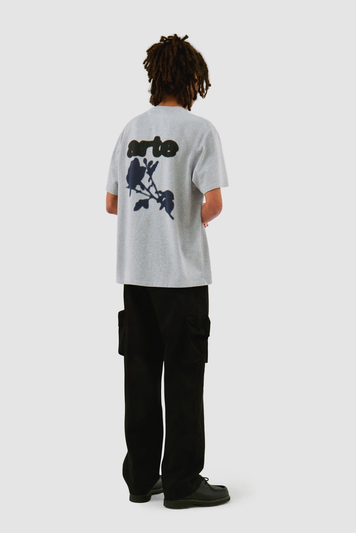 Pantalon en coton à poches 3D - Noir
