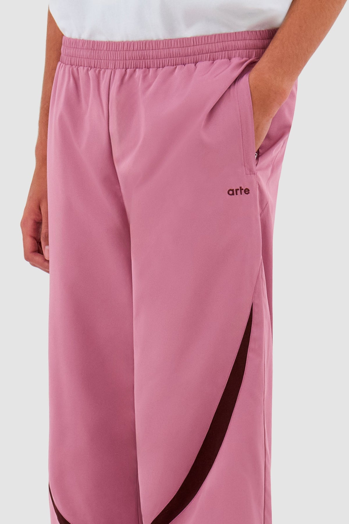 Pantalon de survêtement bicolore - Rose