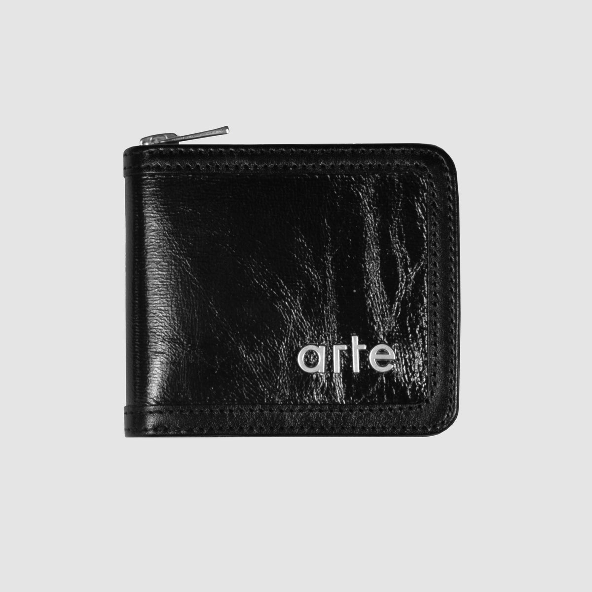 Portefeuille brillant - Noir
