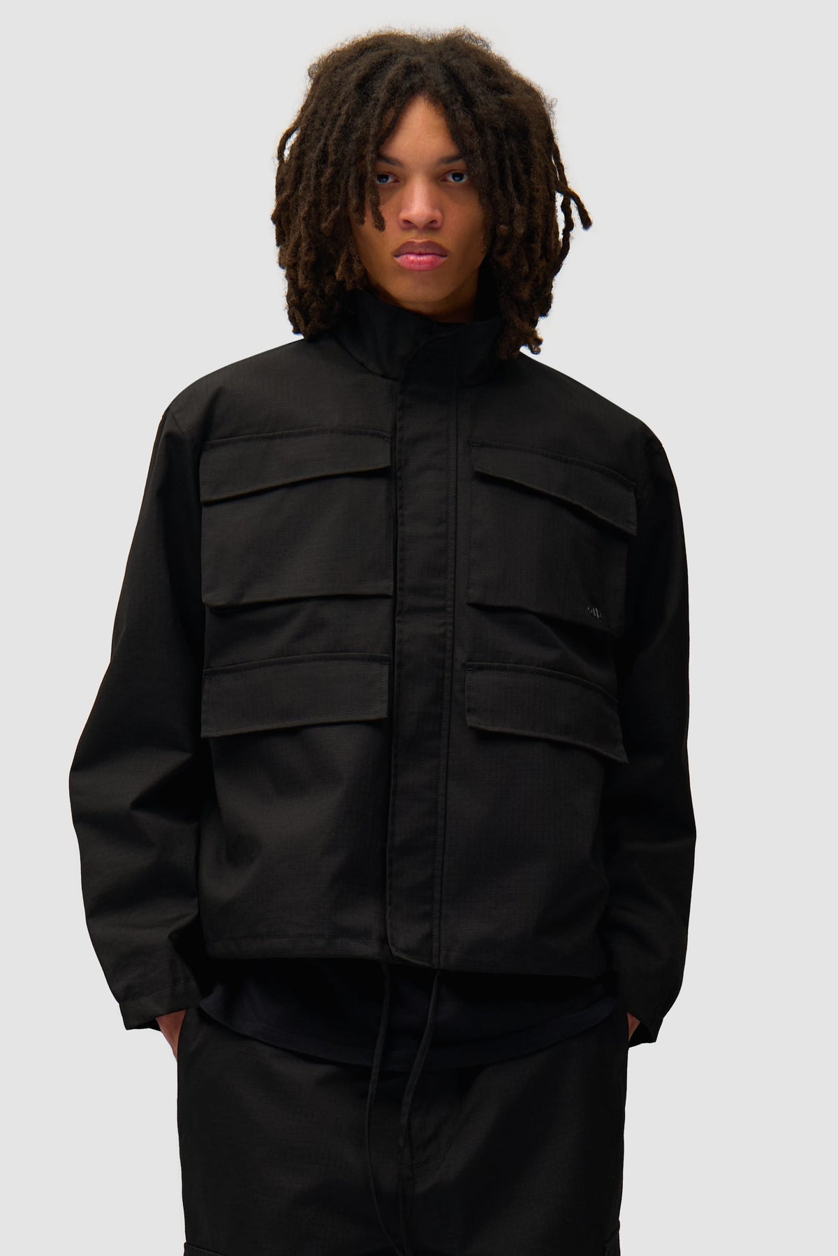 Veste Ripstop cirée - Noir