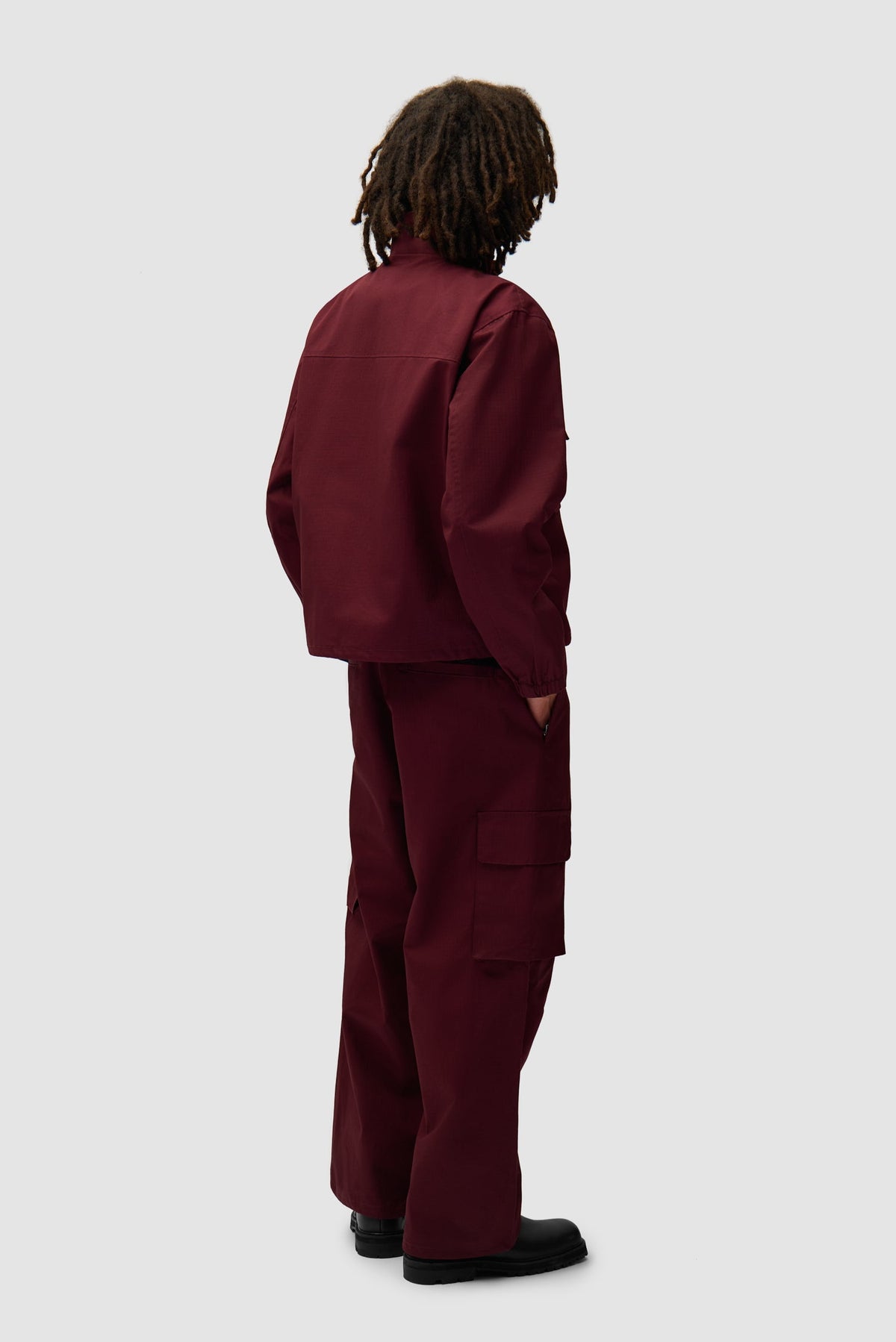 Veste Ripstop cirée - Bordeaux