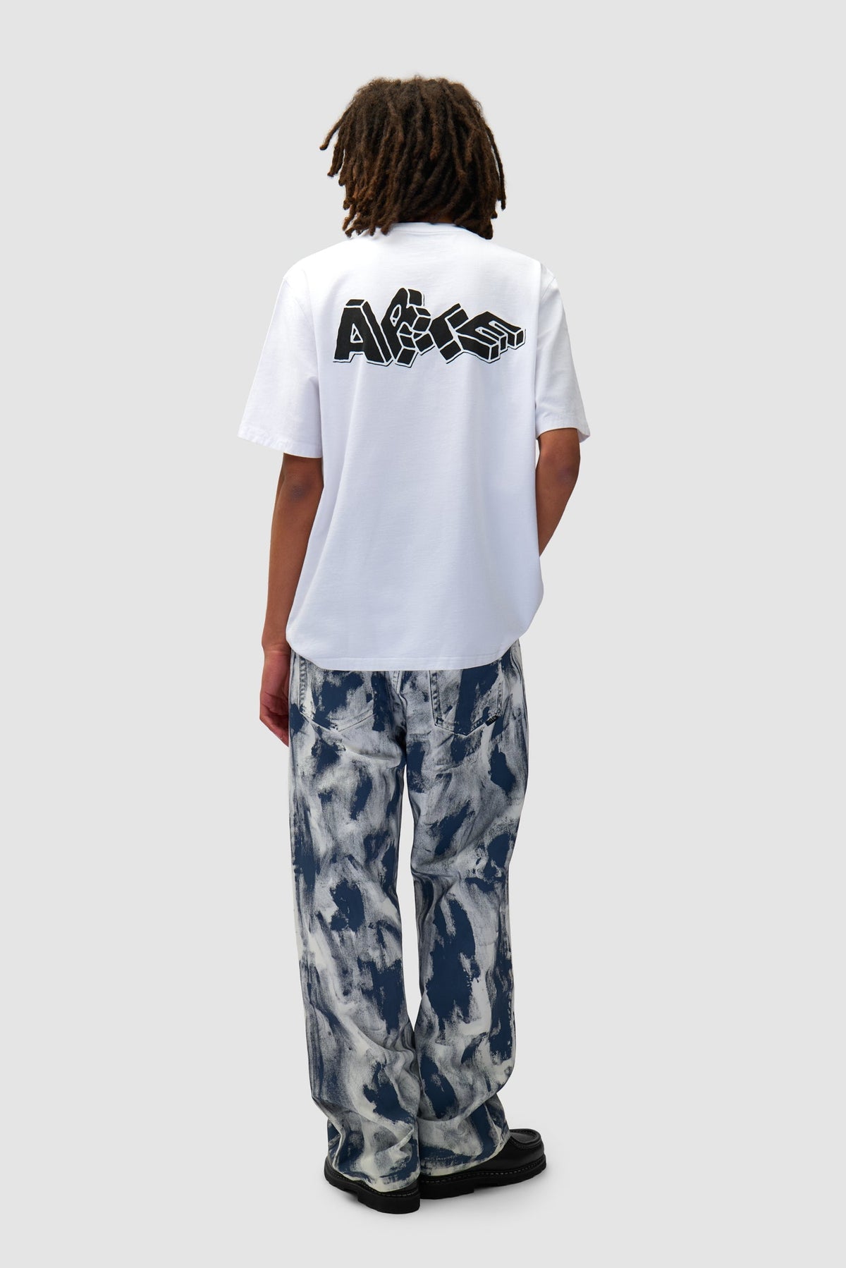 T-shirt imprimé Blocks - Blanc