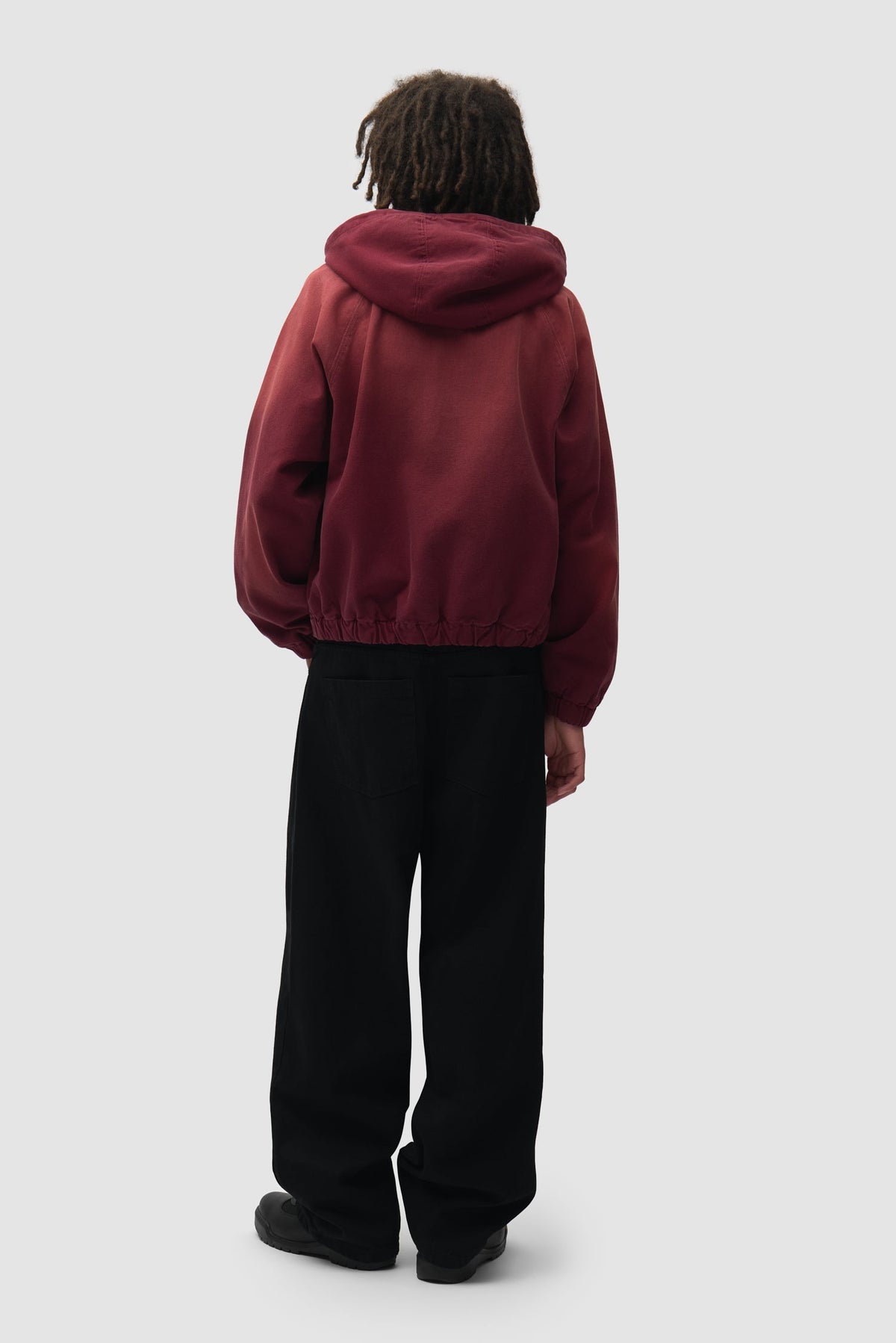 Veste à capuche en toile Sunfade - Rouge