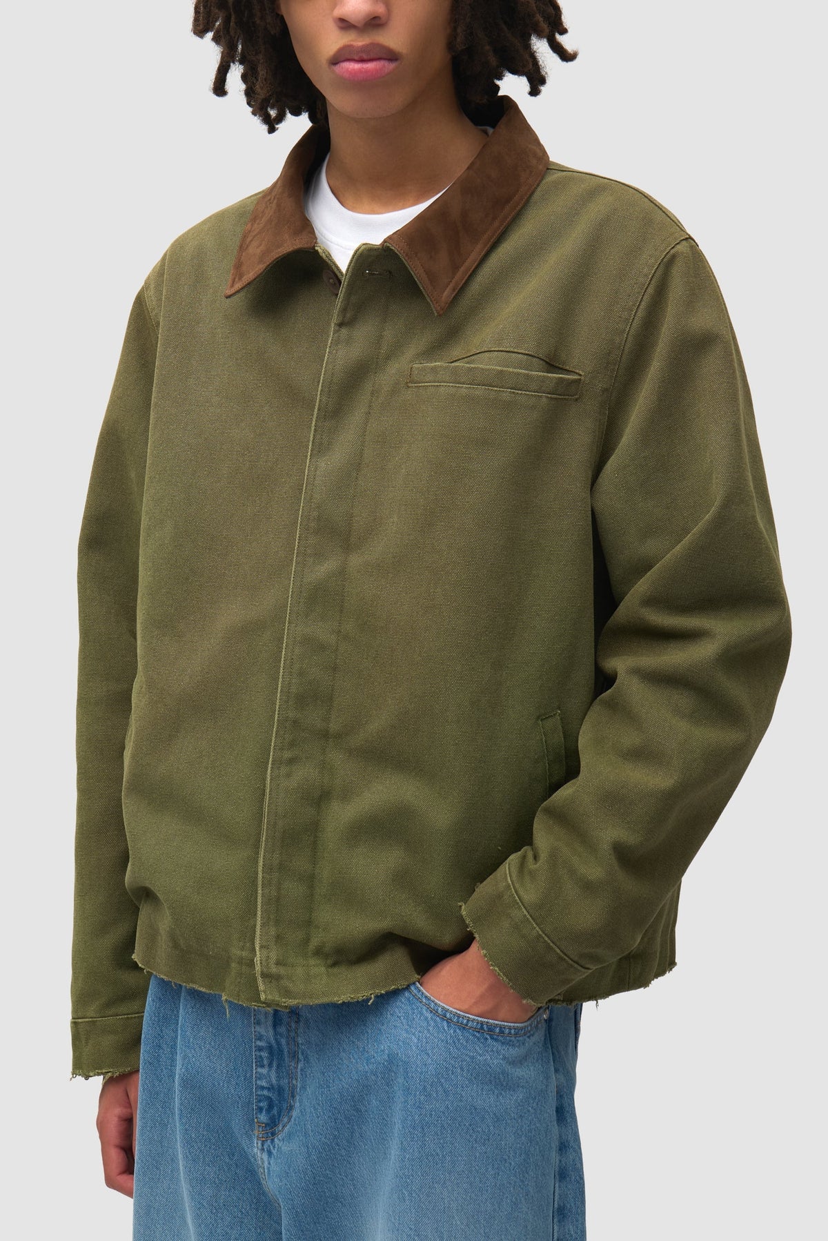 Veste artisanale « Dusty » - Verte