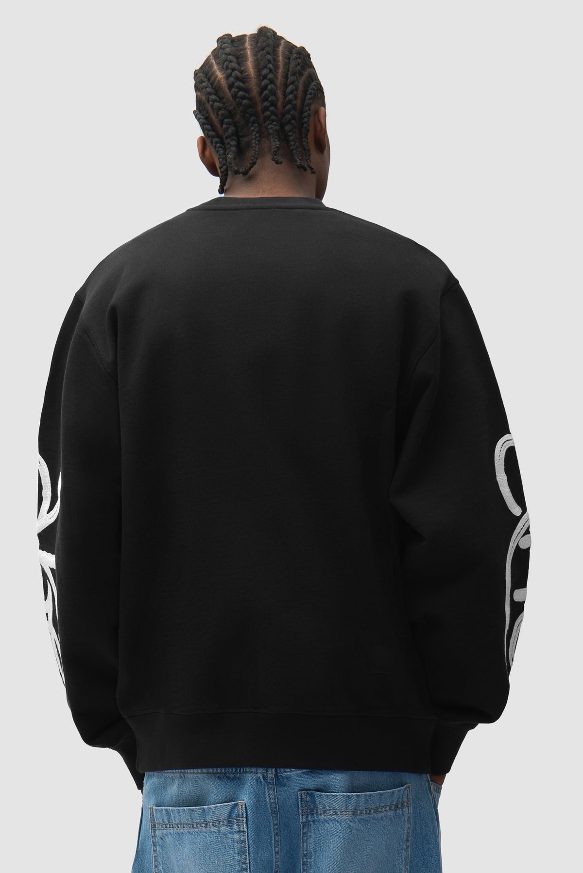 Pull à col rond Swirl - Noir