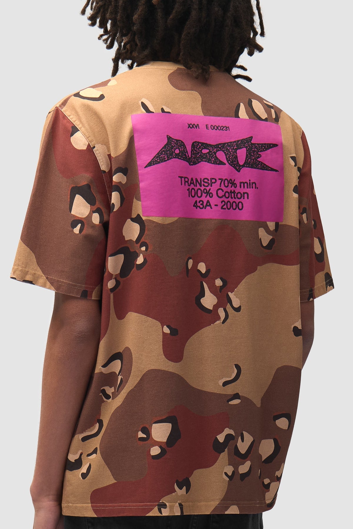 T-shirt en tissu camouflage - Imprimé sur toute la surface