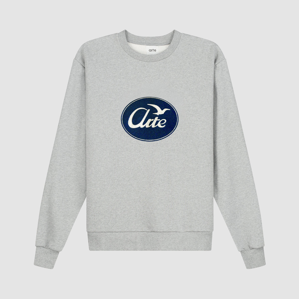 Col ras du cou avec Bird Logo - Gris