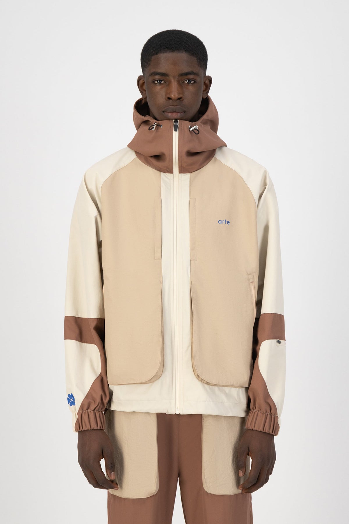 Veste Jamin - Crème/Marron/Beige