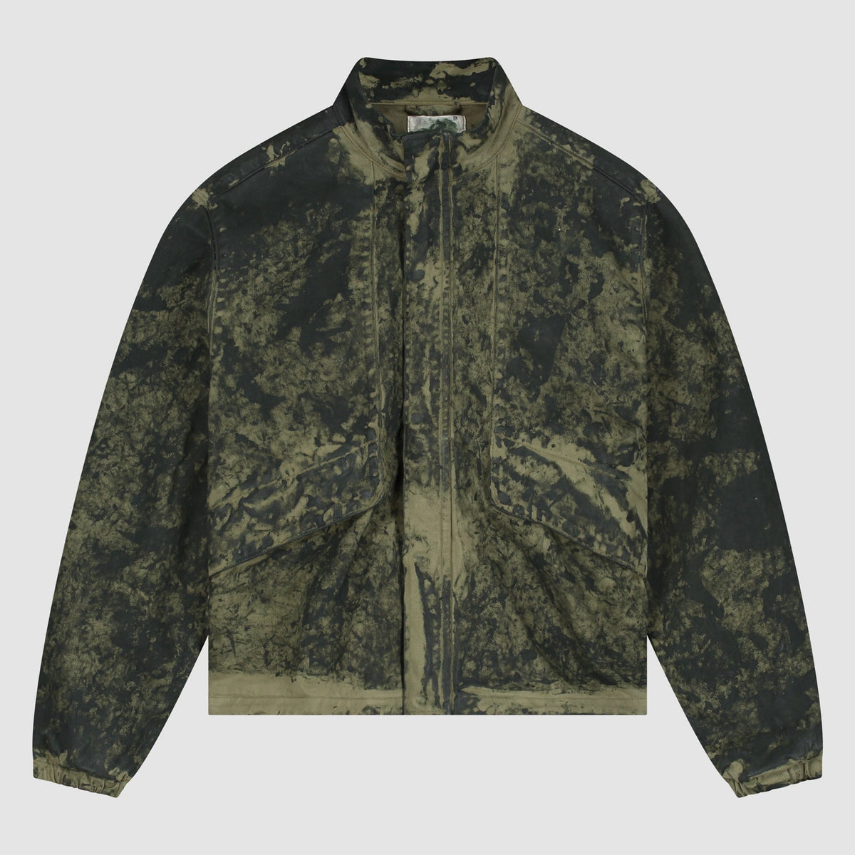 Blouson peinture à l'ancienne - Vert