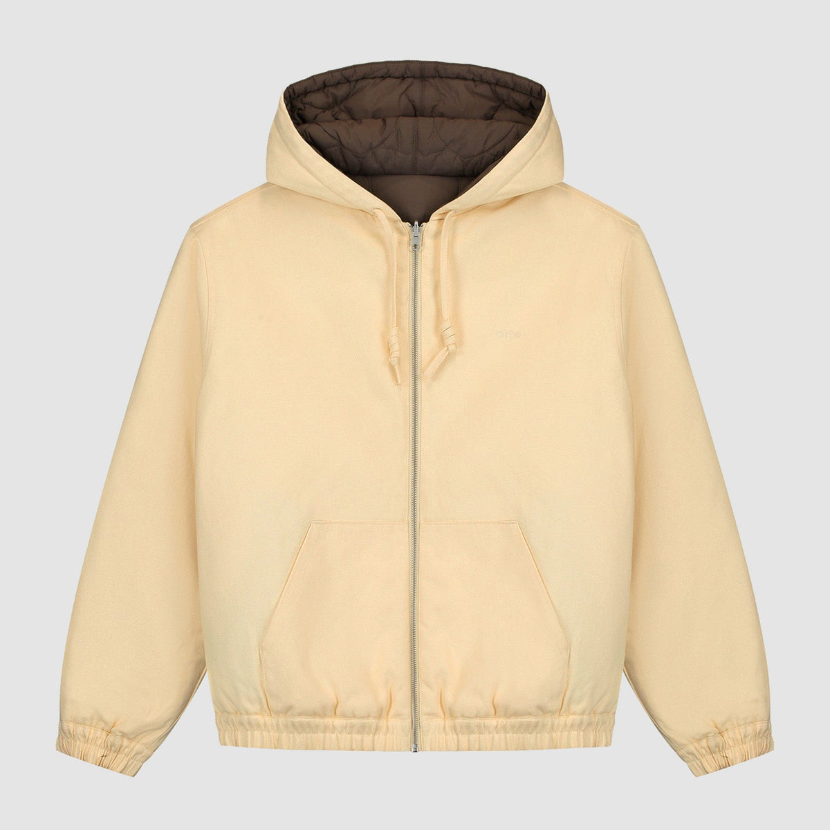 Veste à capuche réversible - Crème