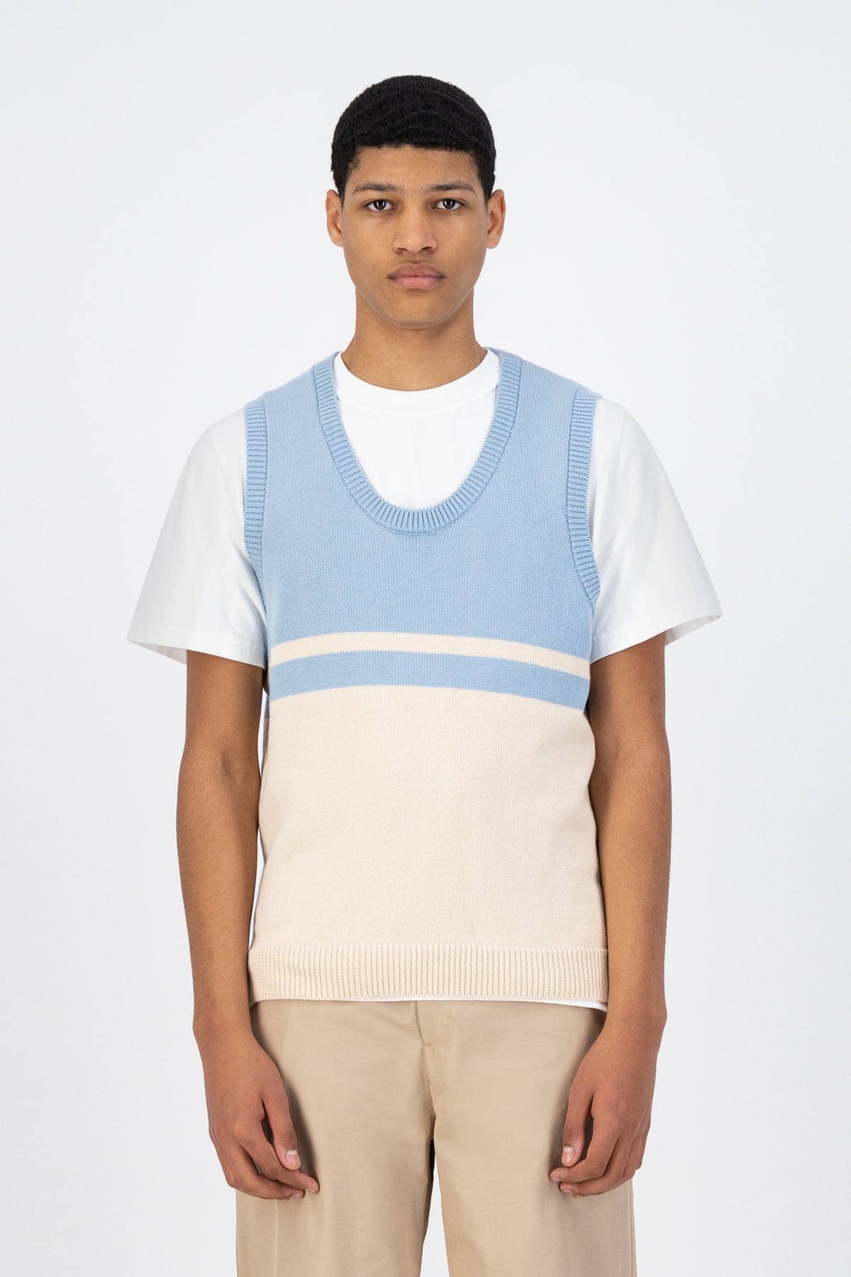 Tricot Karl Meio - Skylight/Cream