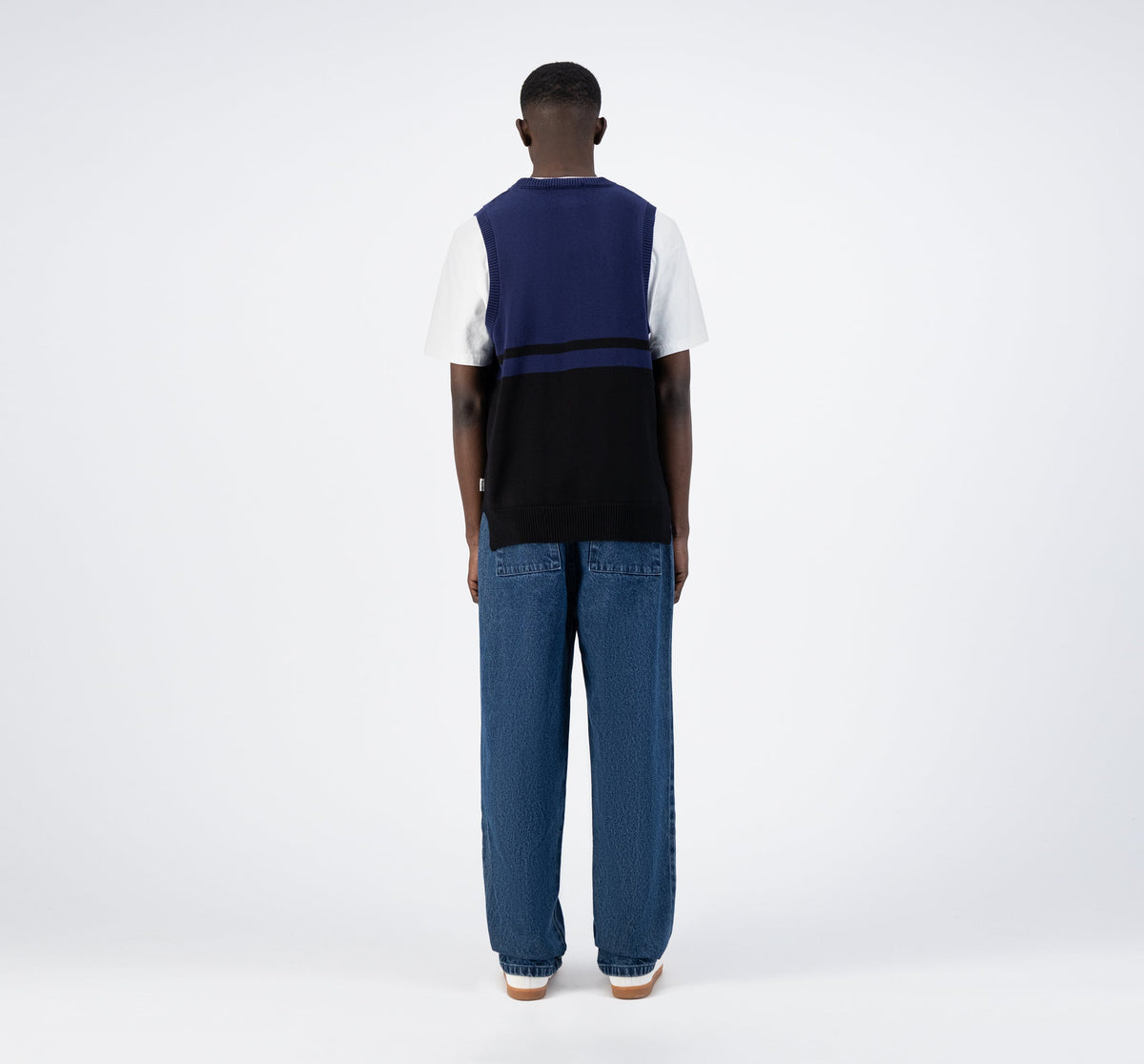 Tricot Karl Meio - Noir/Marine