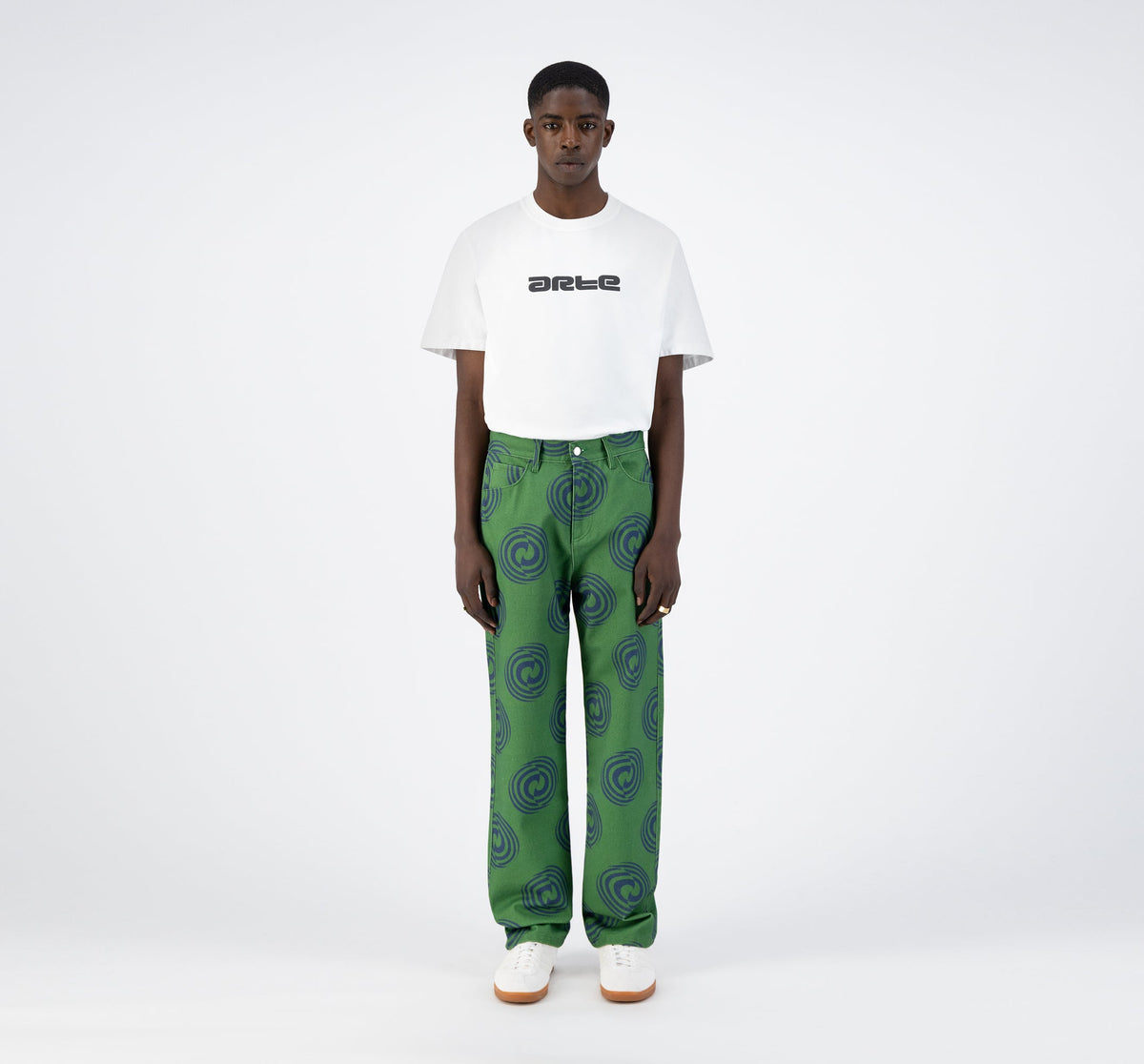Pantalon Janco Swirl - Vert/Marine
