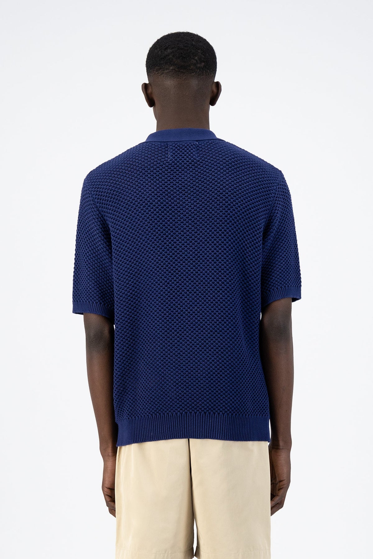 Polo en tricot Kiewic - Marine