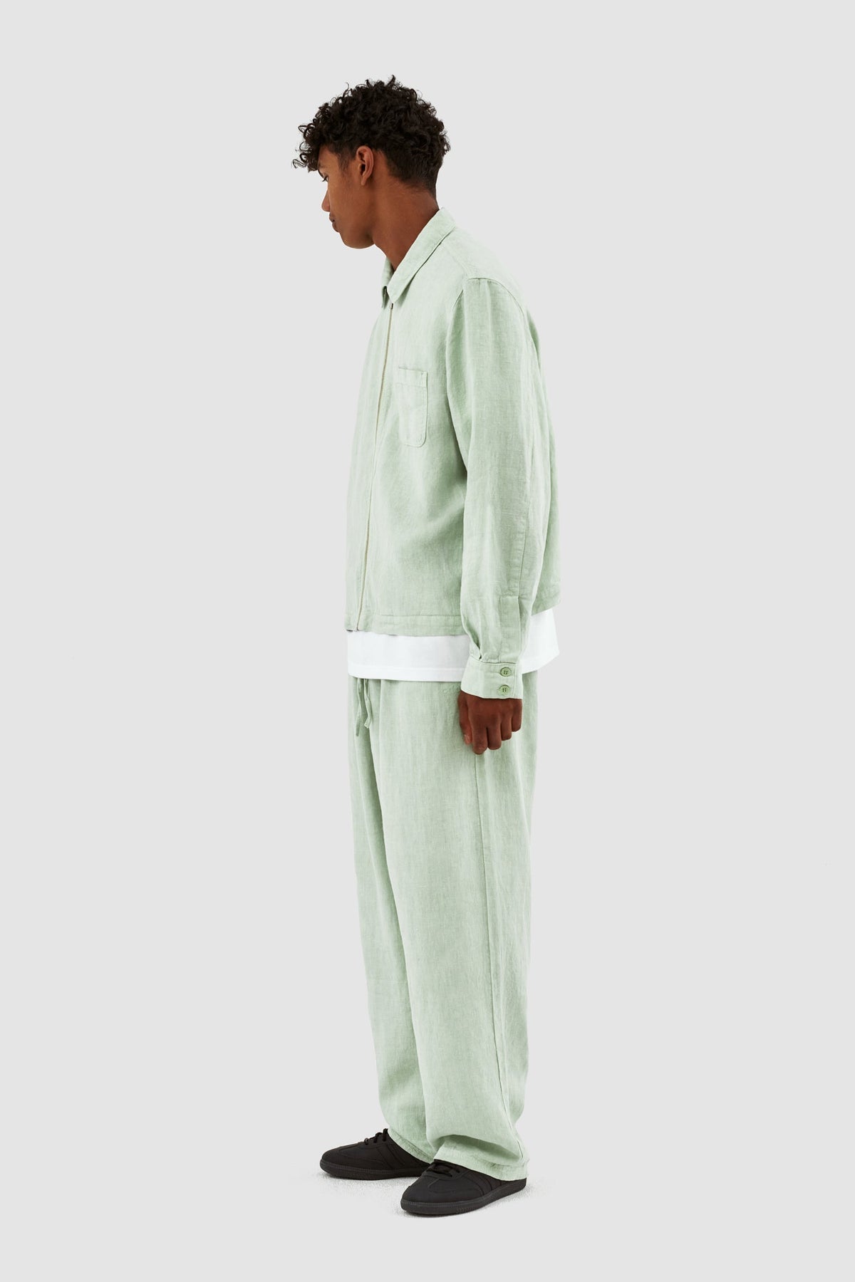 Veste Jan Linnen - Vert