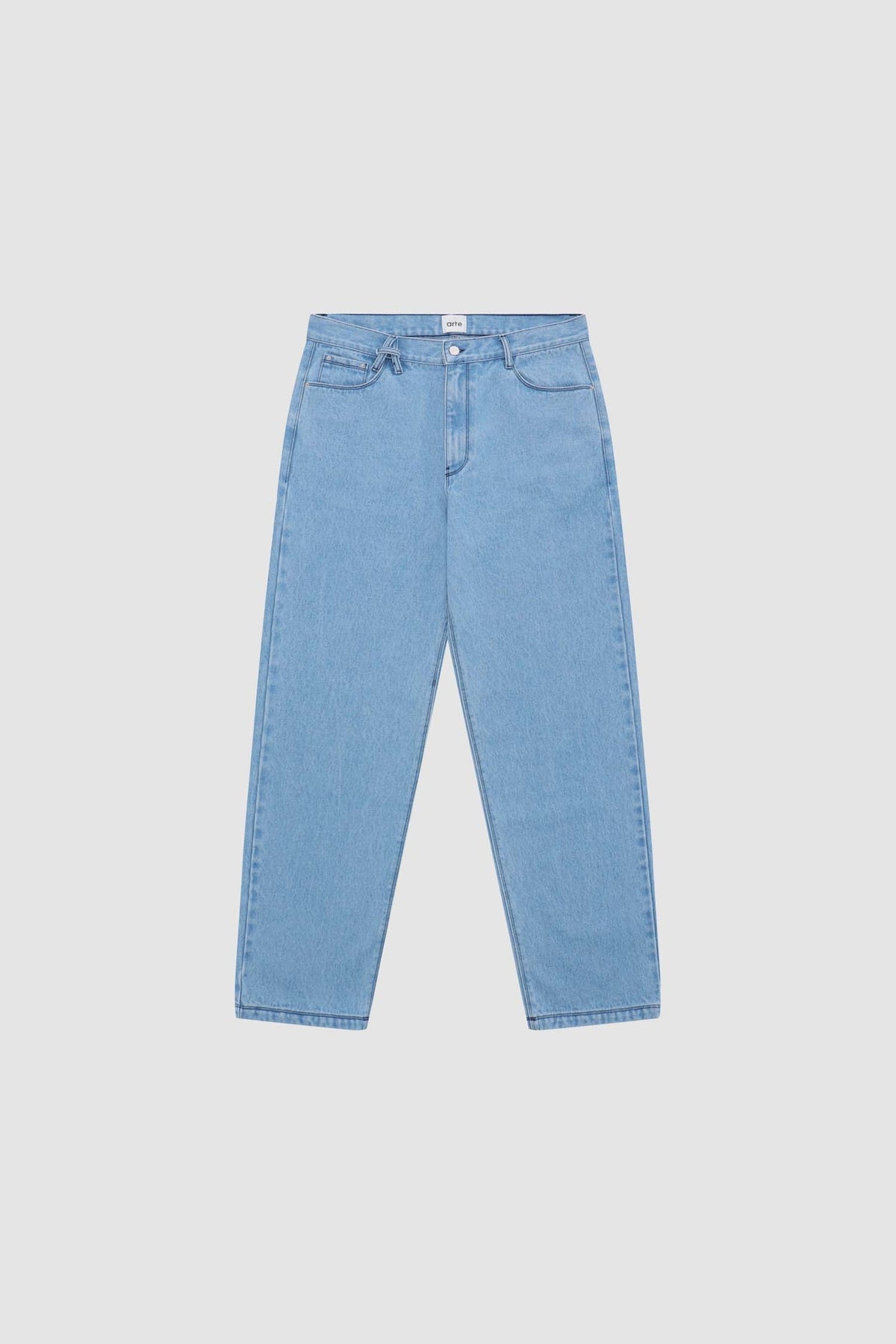 Poage Belt Detail Pants - Denim Bleach