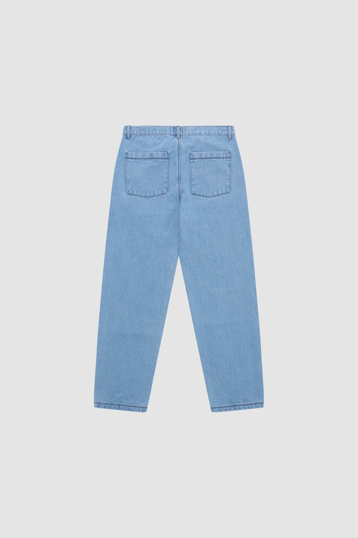Poage Belt Detail Pants - Denim Bleach
