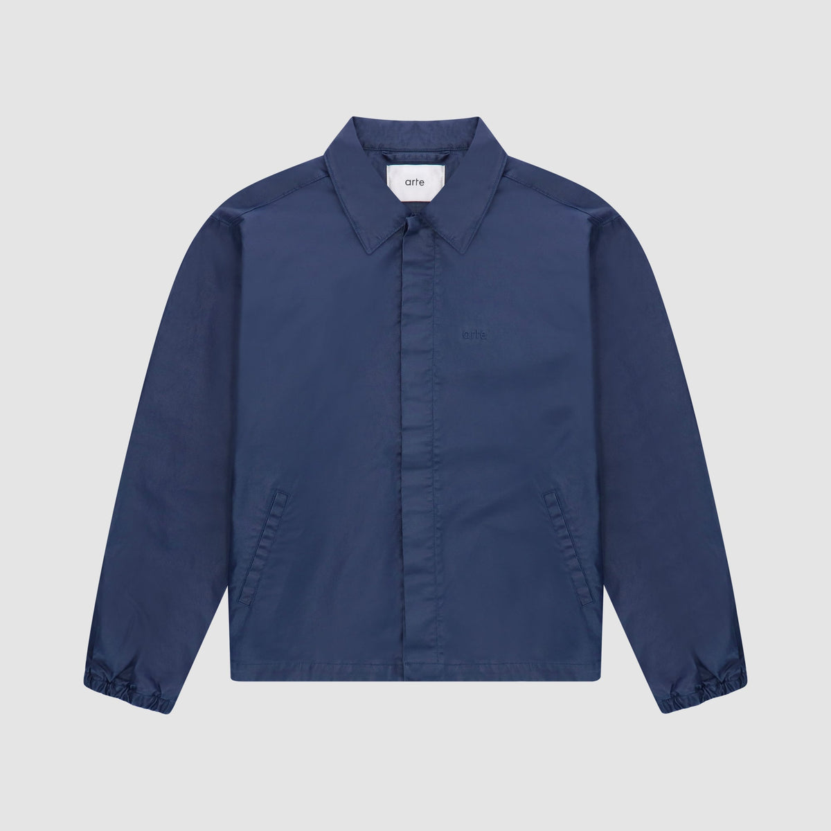 Jules Coach Waxed Denim Jacket - Navy