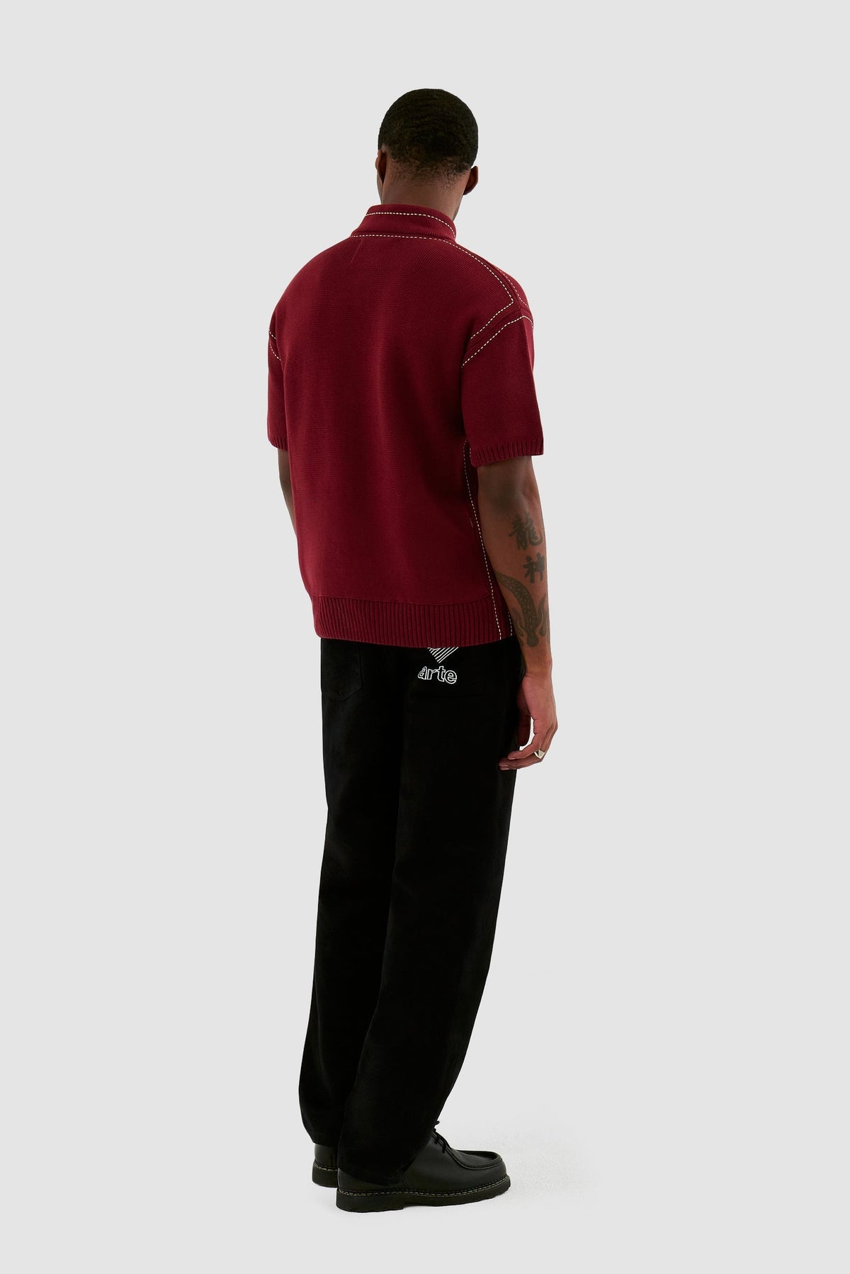 Kane Logo Knit - Bordeaux