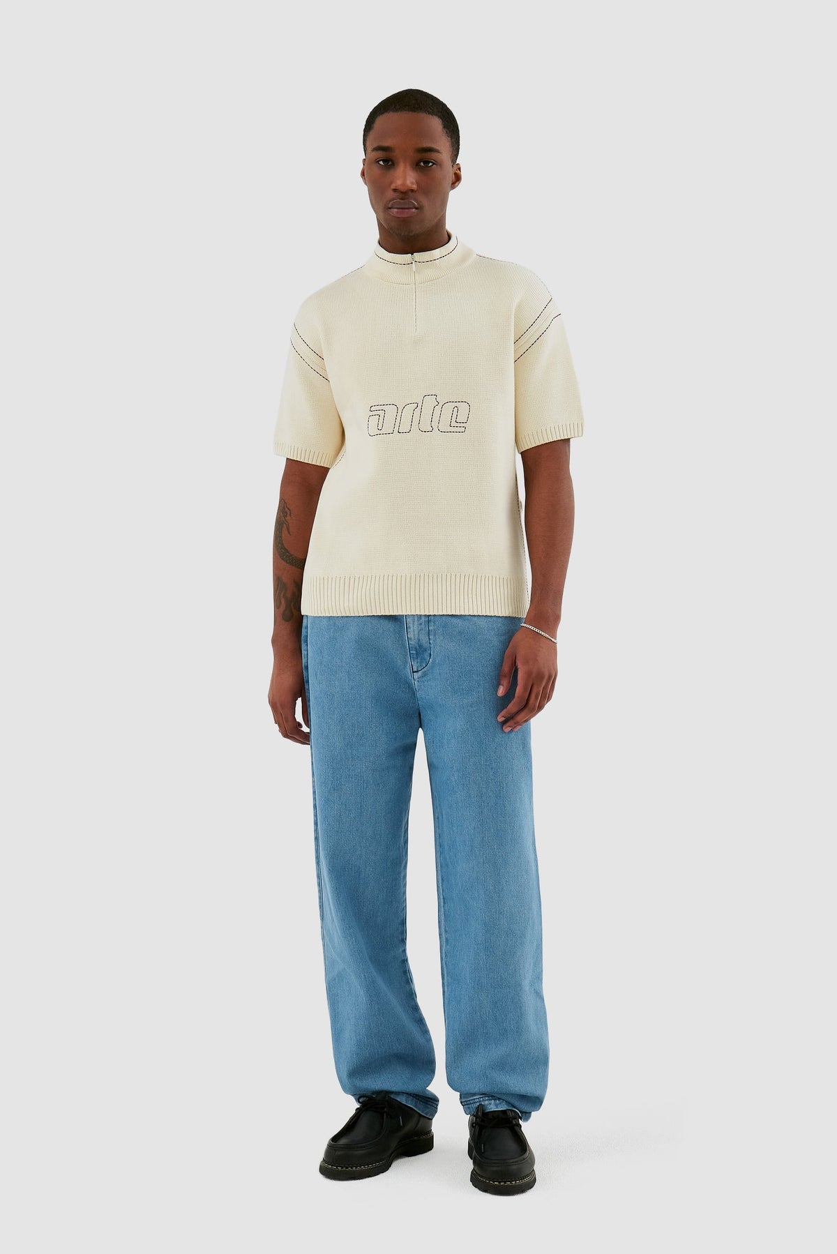 Kane Logo Knit - Crème