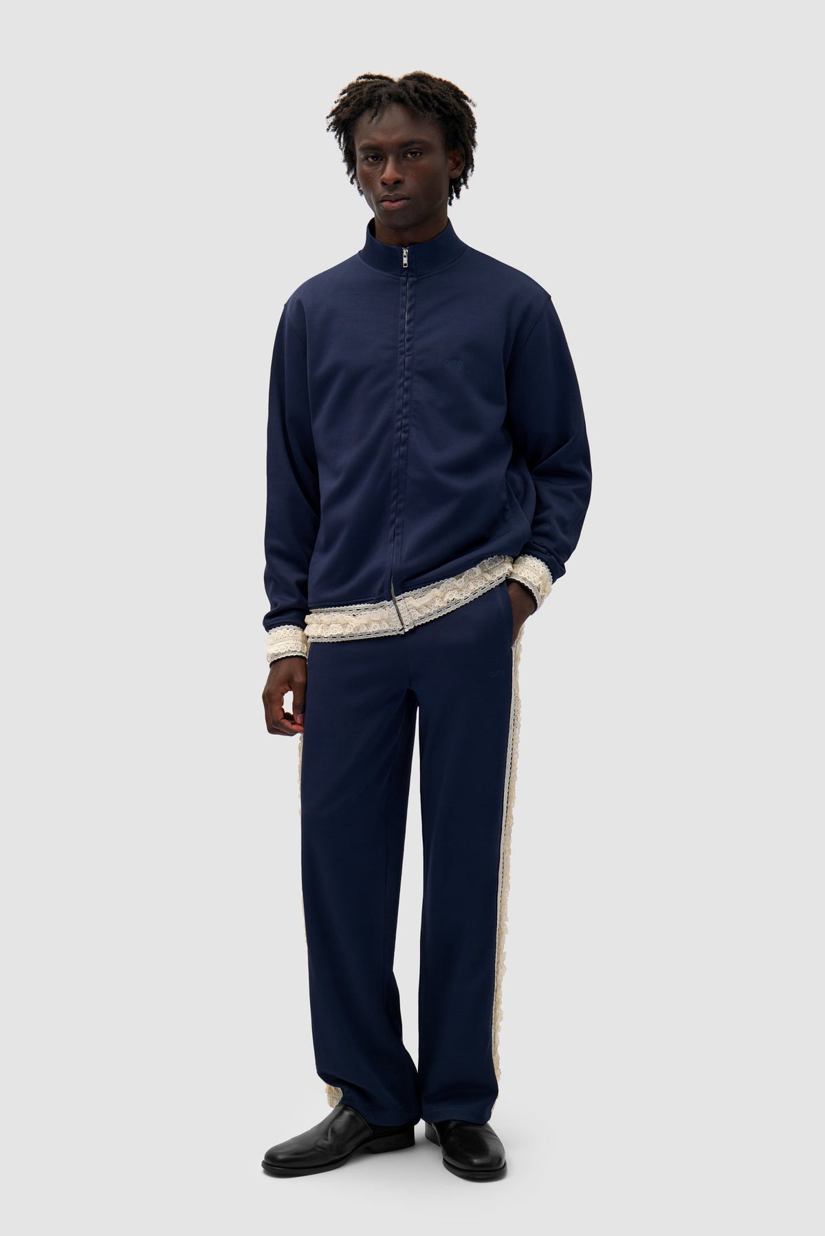 Pantalon à bordures - Marine